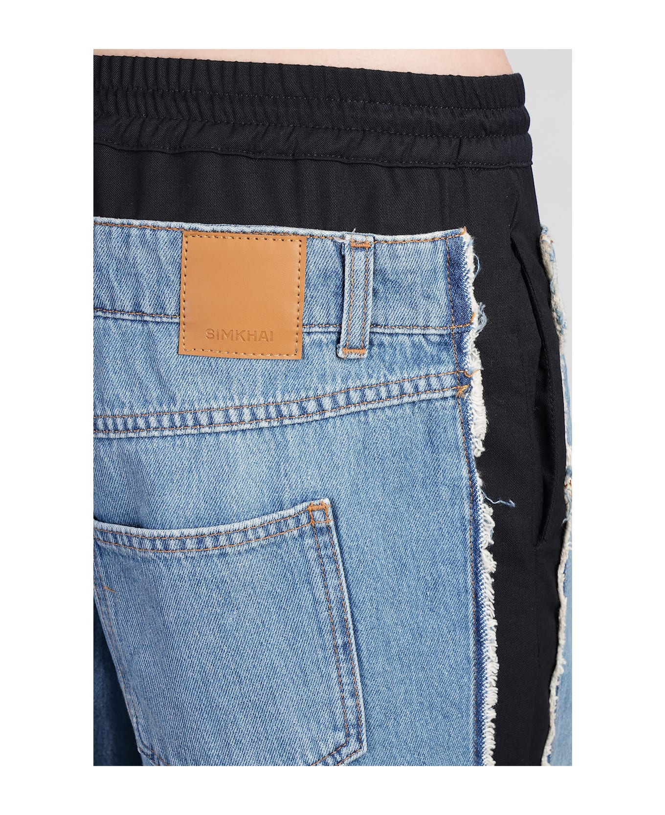 Simkhai Shia Jeans In Blue Denim - blue