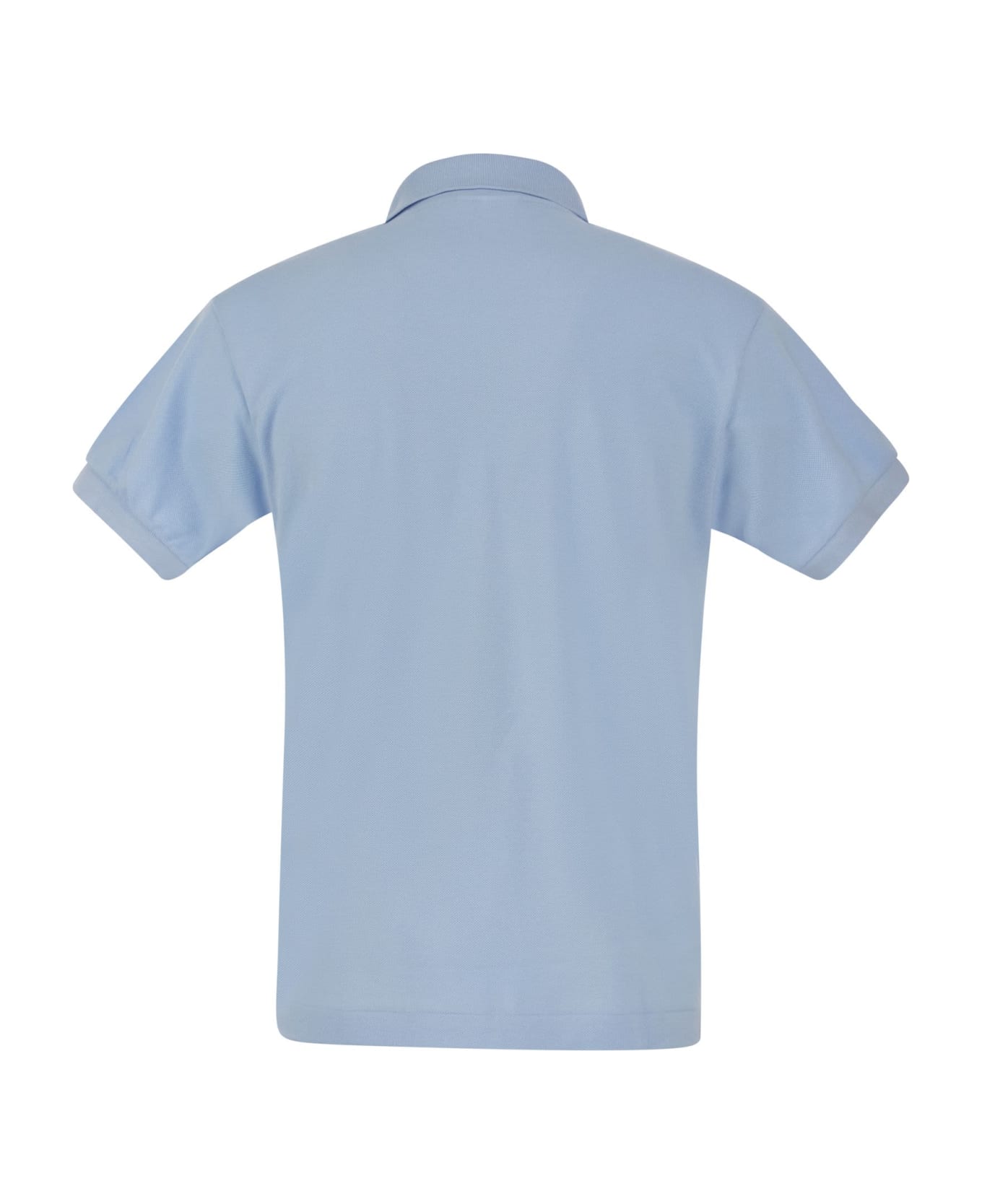 Lacoste Classic Fit Cotton Pique Polo Shirt - Light blue