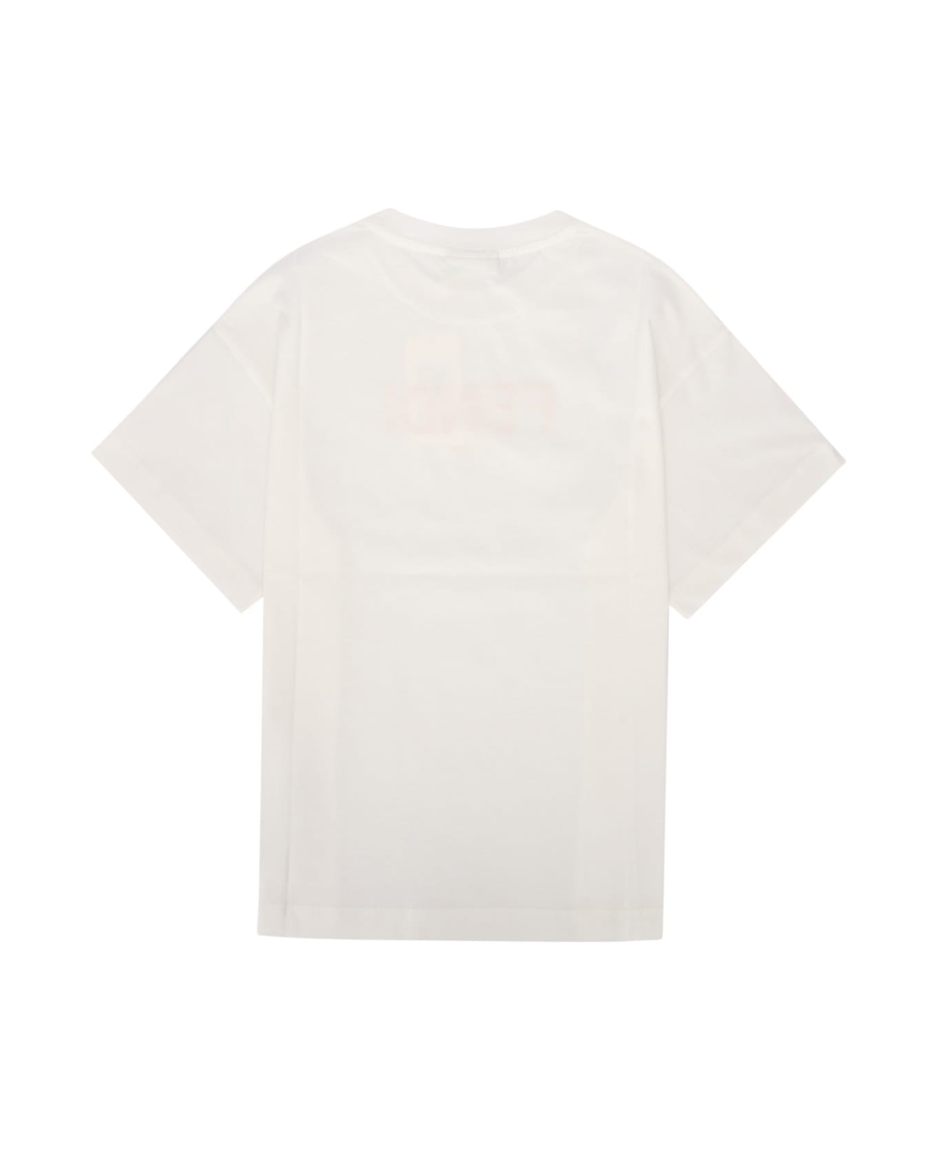 Fendi T-shirt Jersey Tinto - GESSO