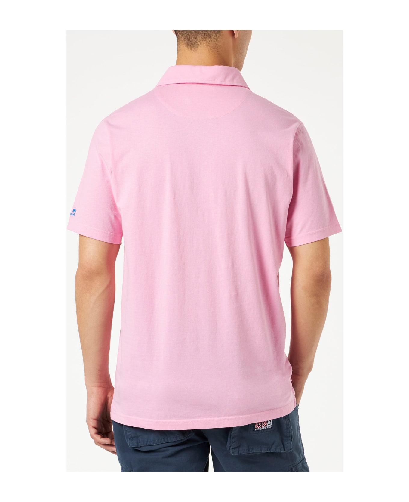 MC2 Saint Barth Pink Cotton Jersey Man Polo - PINK