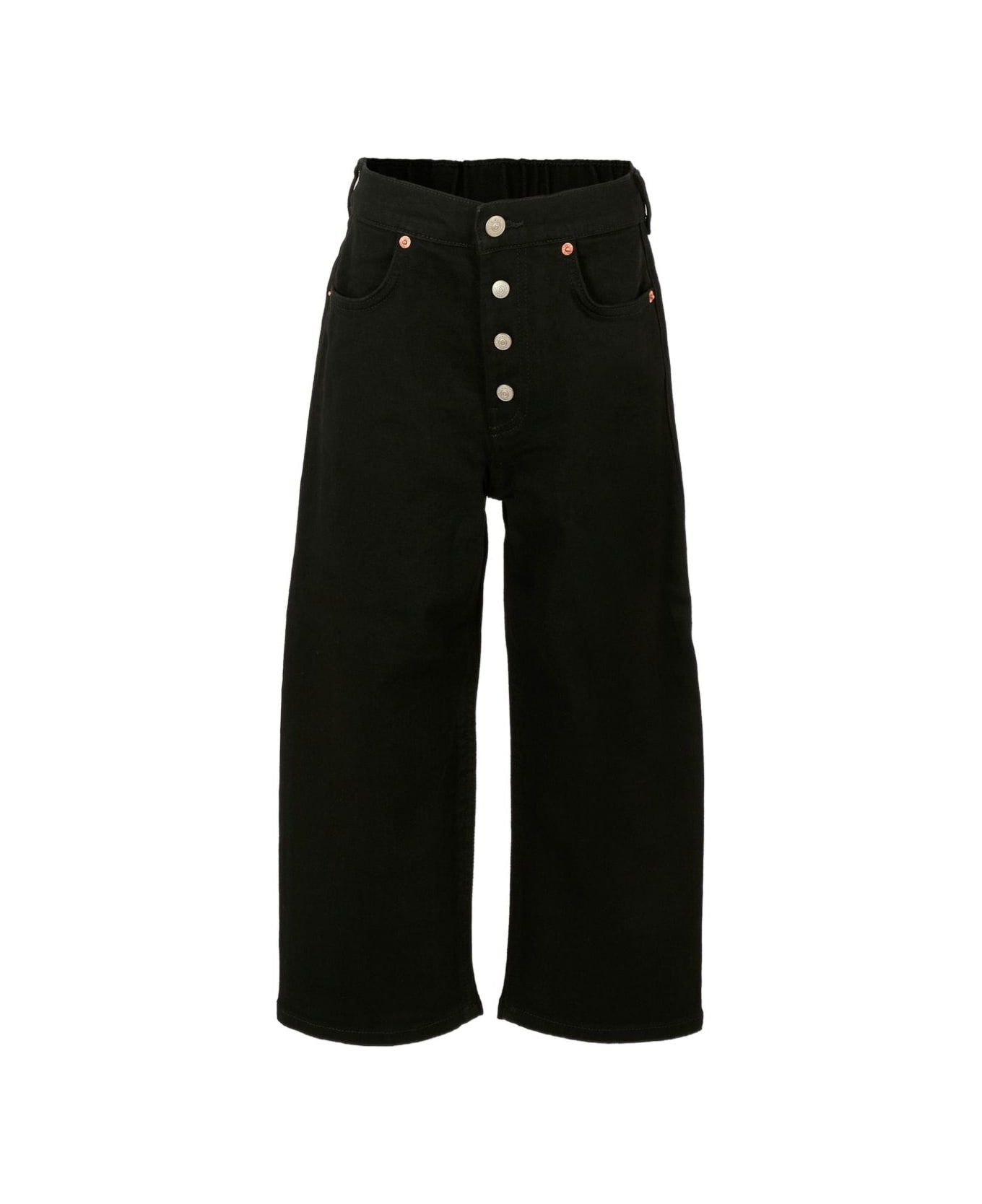 MM6 Maison Margiela Kids Button-up Jeans - Black