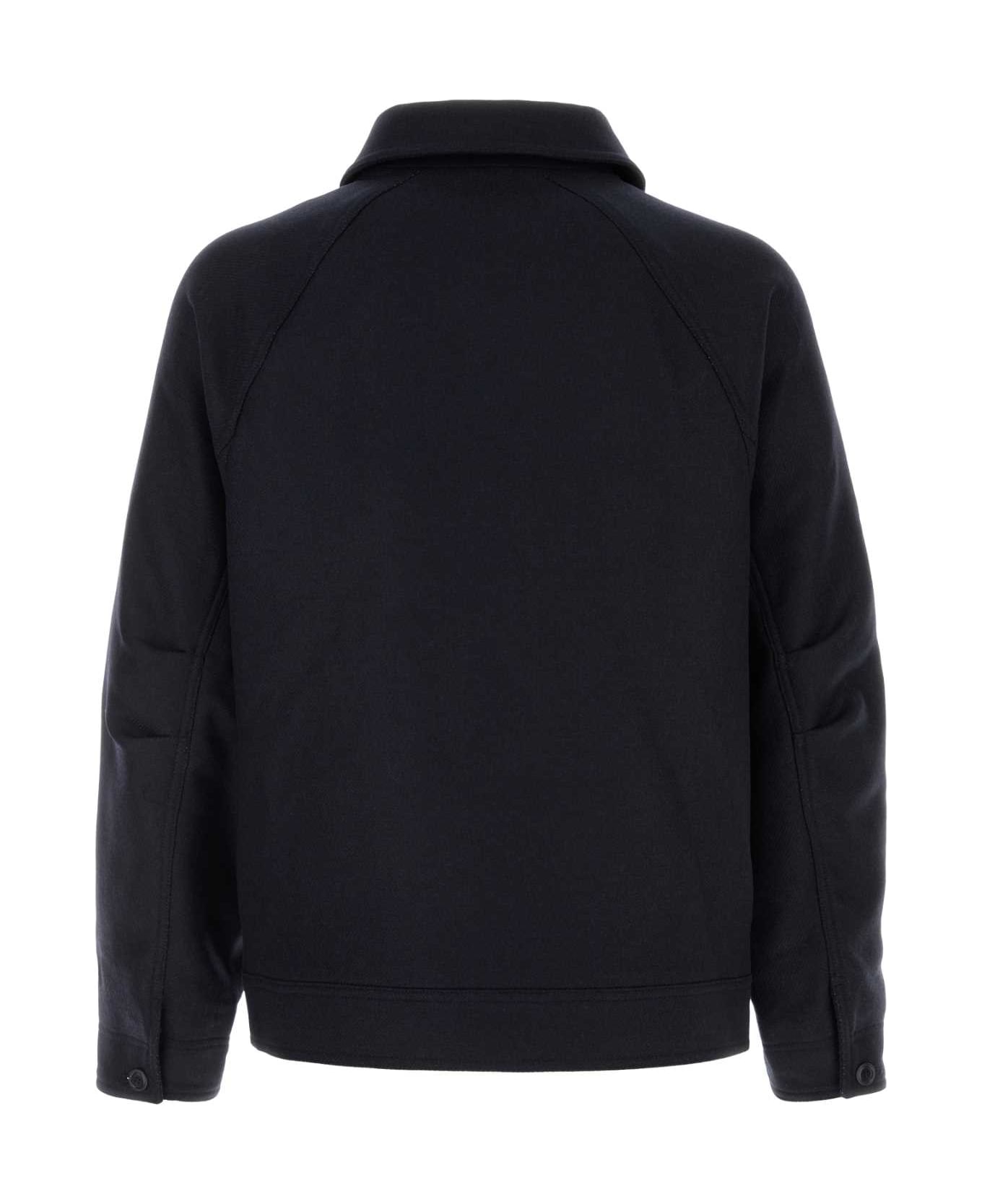 A.P.C. Midnight Blue Wool Blend Jacket - DARKNAVY