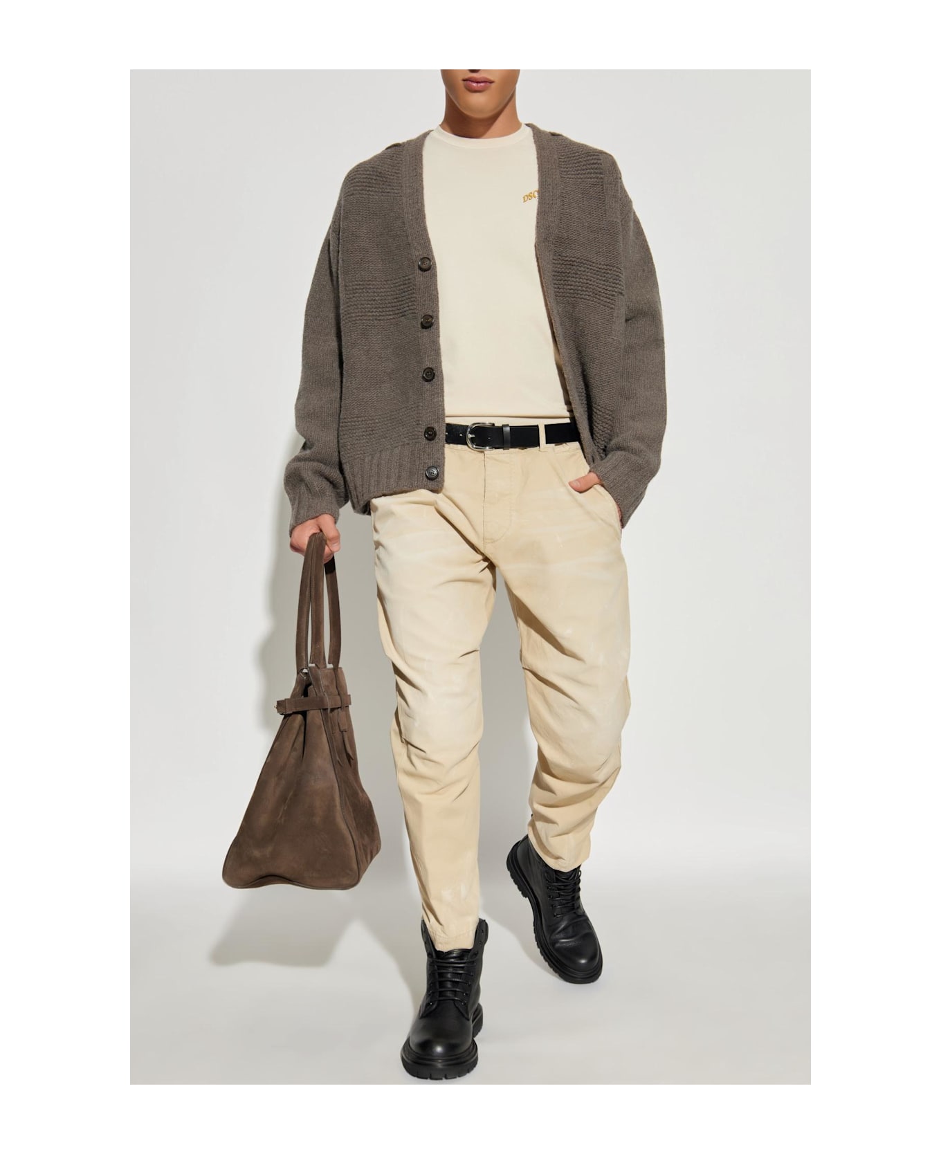 Dsquared2 Wool Cardigan - Brown