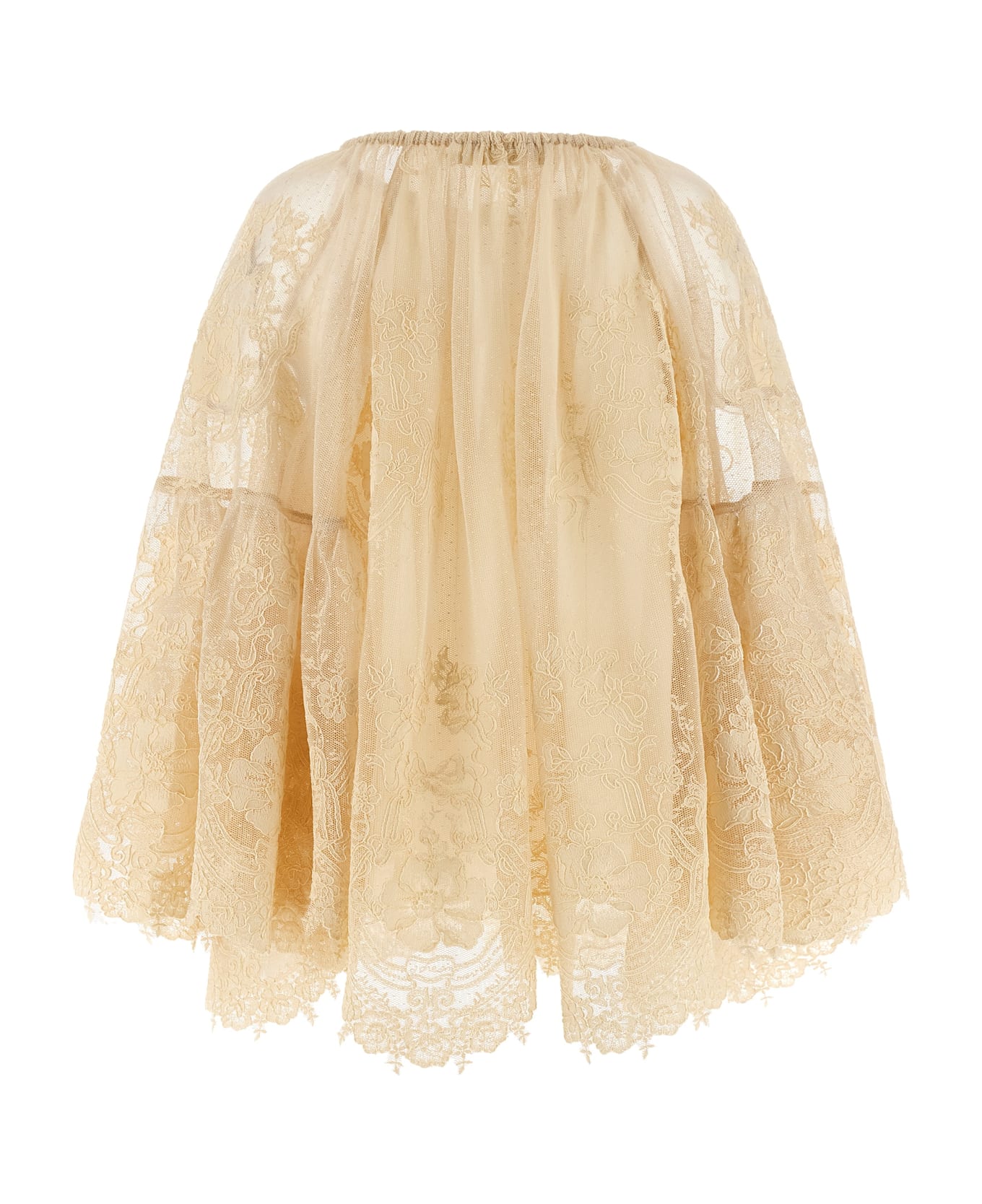 Zimmermann 
hypnotic Tiered Lace
 Blouse - Beige