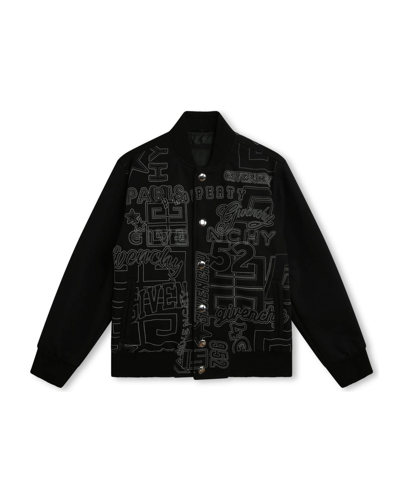 Givenchy Bomber Jacket With Embroidery - Black コート＆ジャケット
