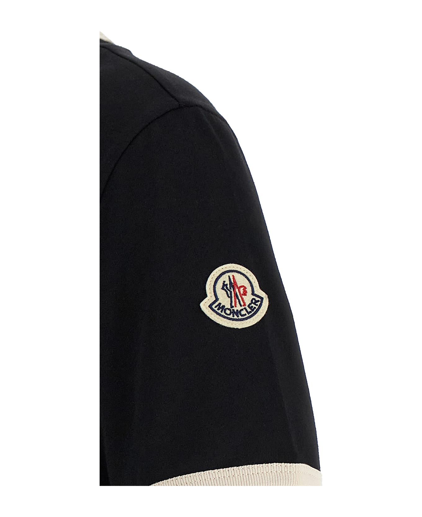 Moncler Logo Embroidery Pocket T-shirt - Black  