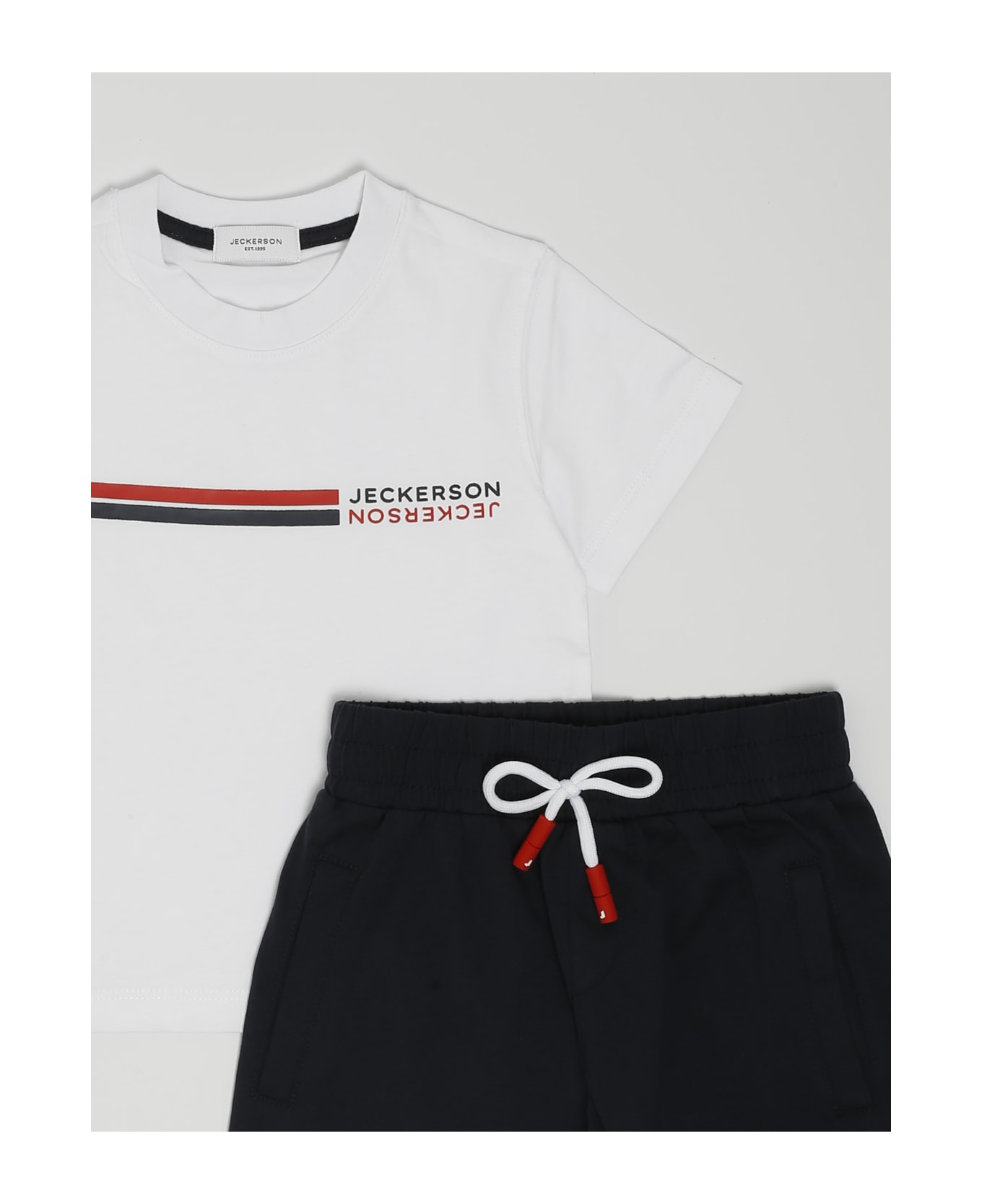 Jeckerson T-shirt+shorts Suit - BIANCO-BLU ジャンプスーツ