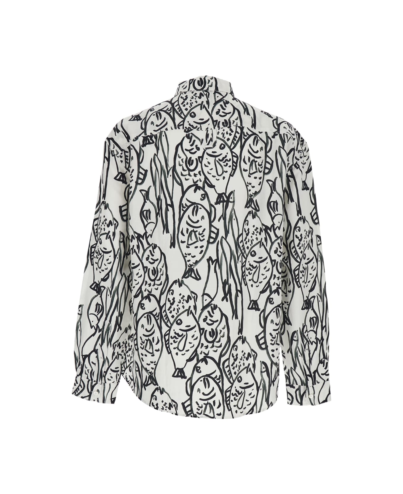 Jacquemus Shirt With Fish Print - Red