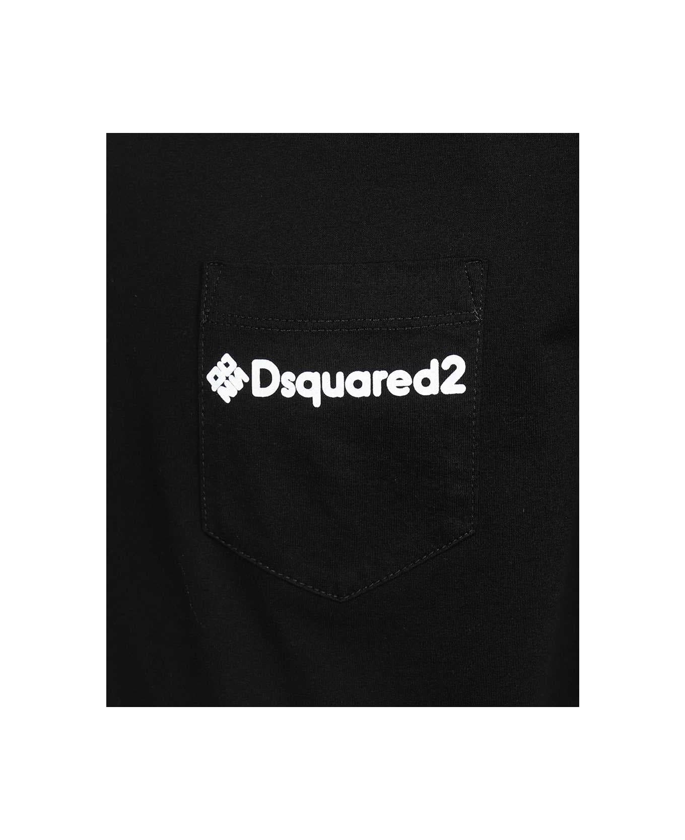 Dsquared2 Cotton Crew-neck T-shirt - black