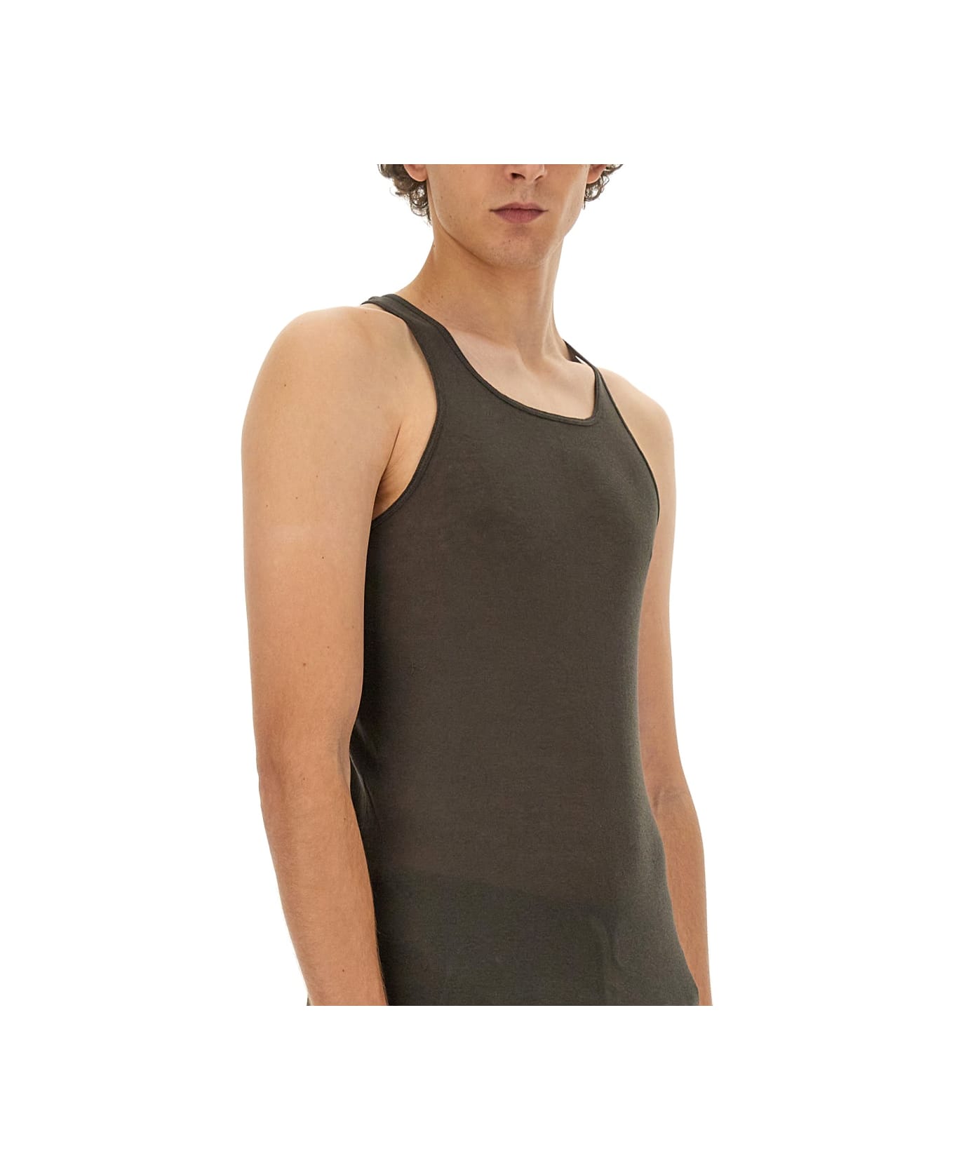 Rick Owens Tank Top - BROWN