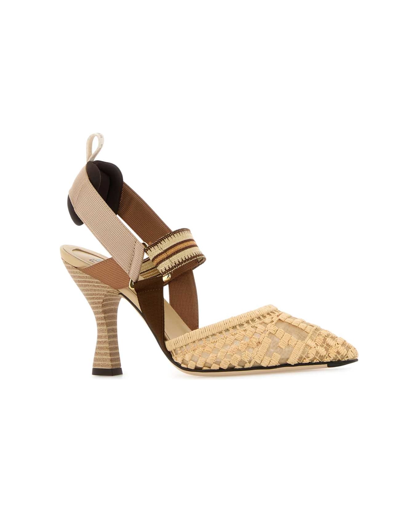 Fendi Multicolor Colibrã¬ Pumps - NUDO RAFIA