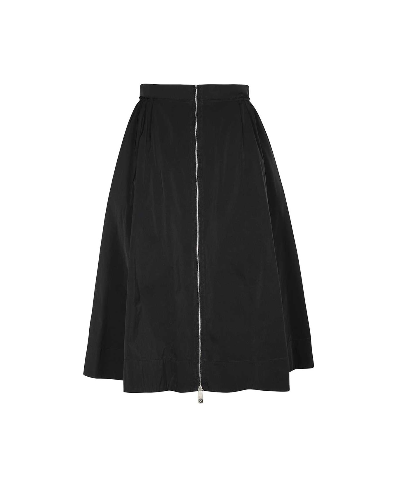 John Richmond Technical Fabric Skirt - black