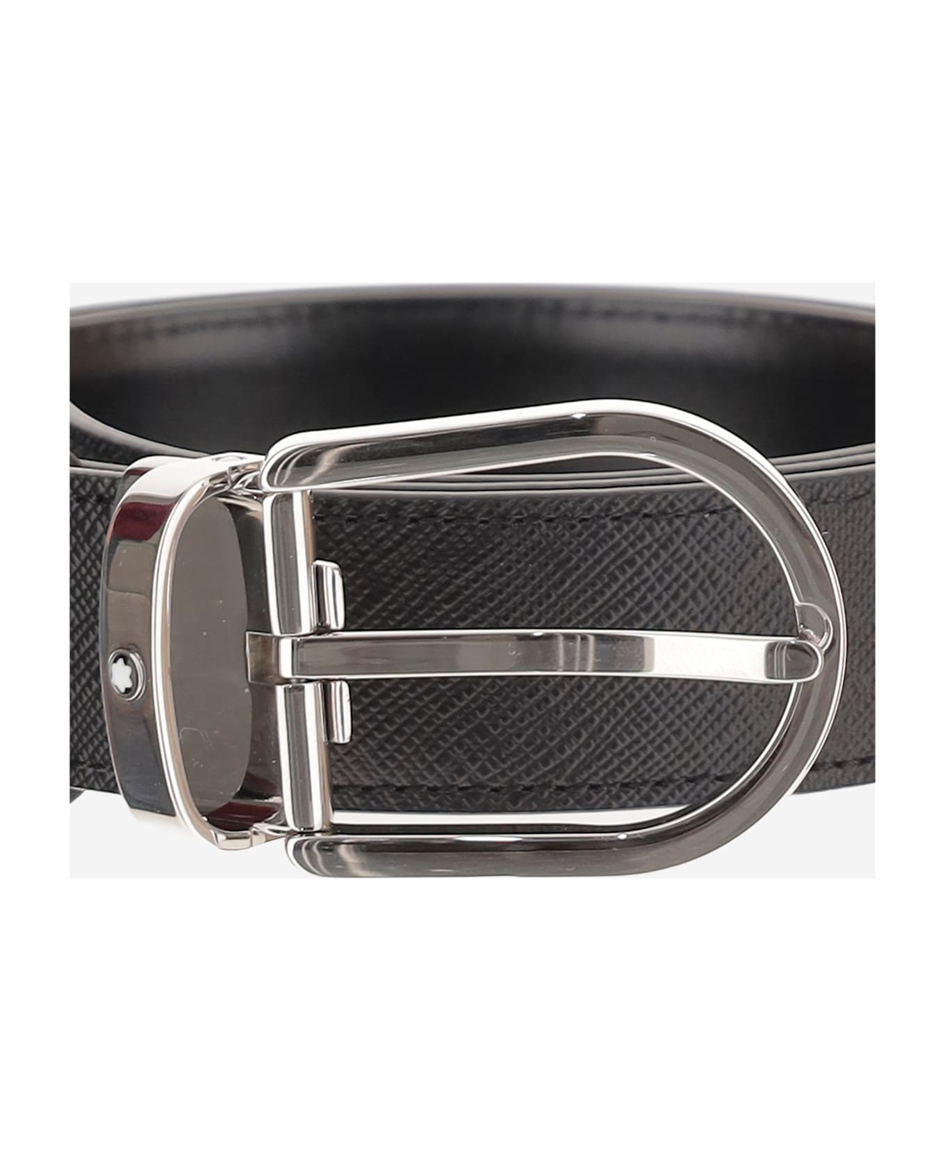 Montblanc Reversible Leather Belt - Black