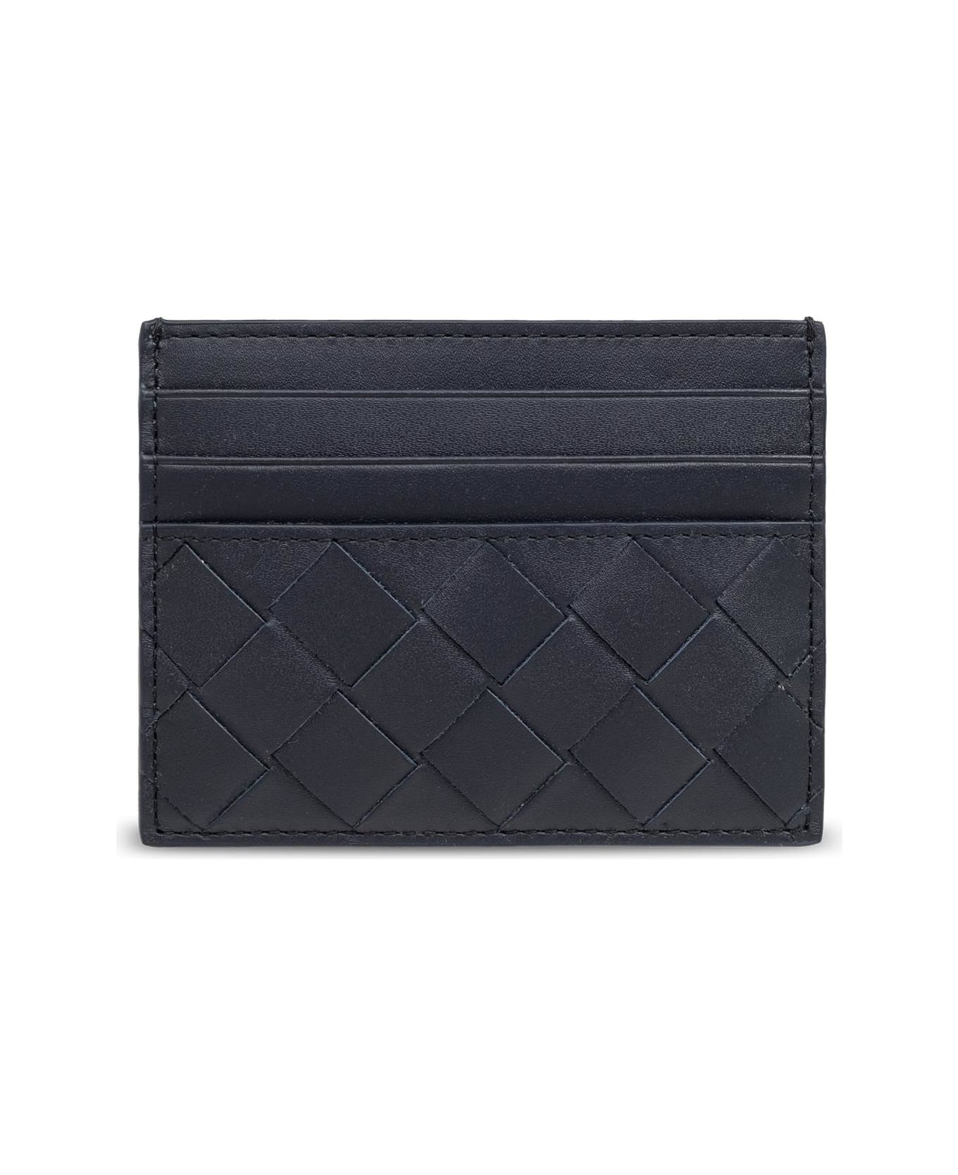 Bottega Veneta Leather Card Case - Blue