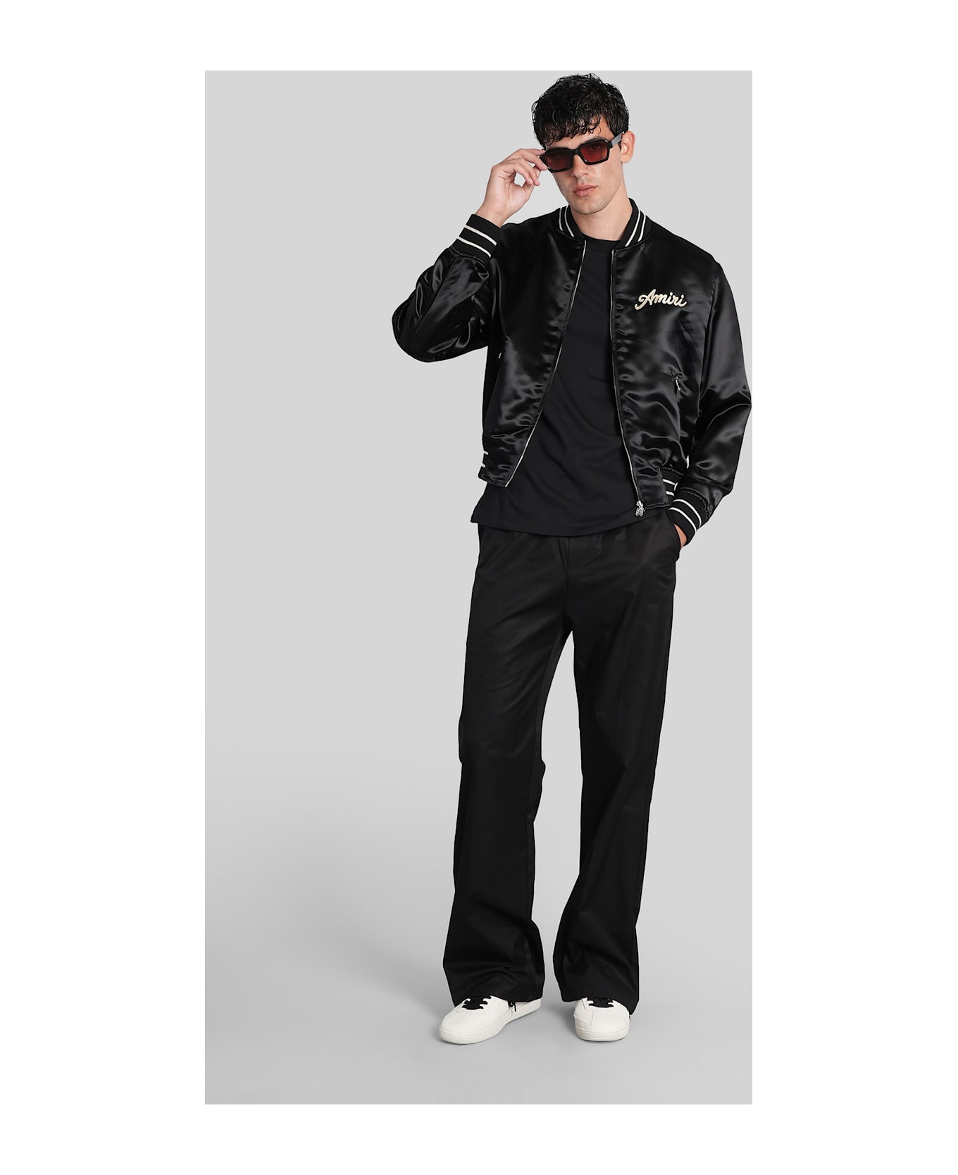 AMIRI Bomber Jacket In Black Viscose - black ジャケット