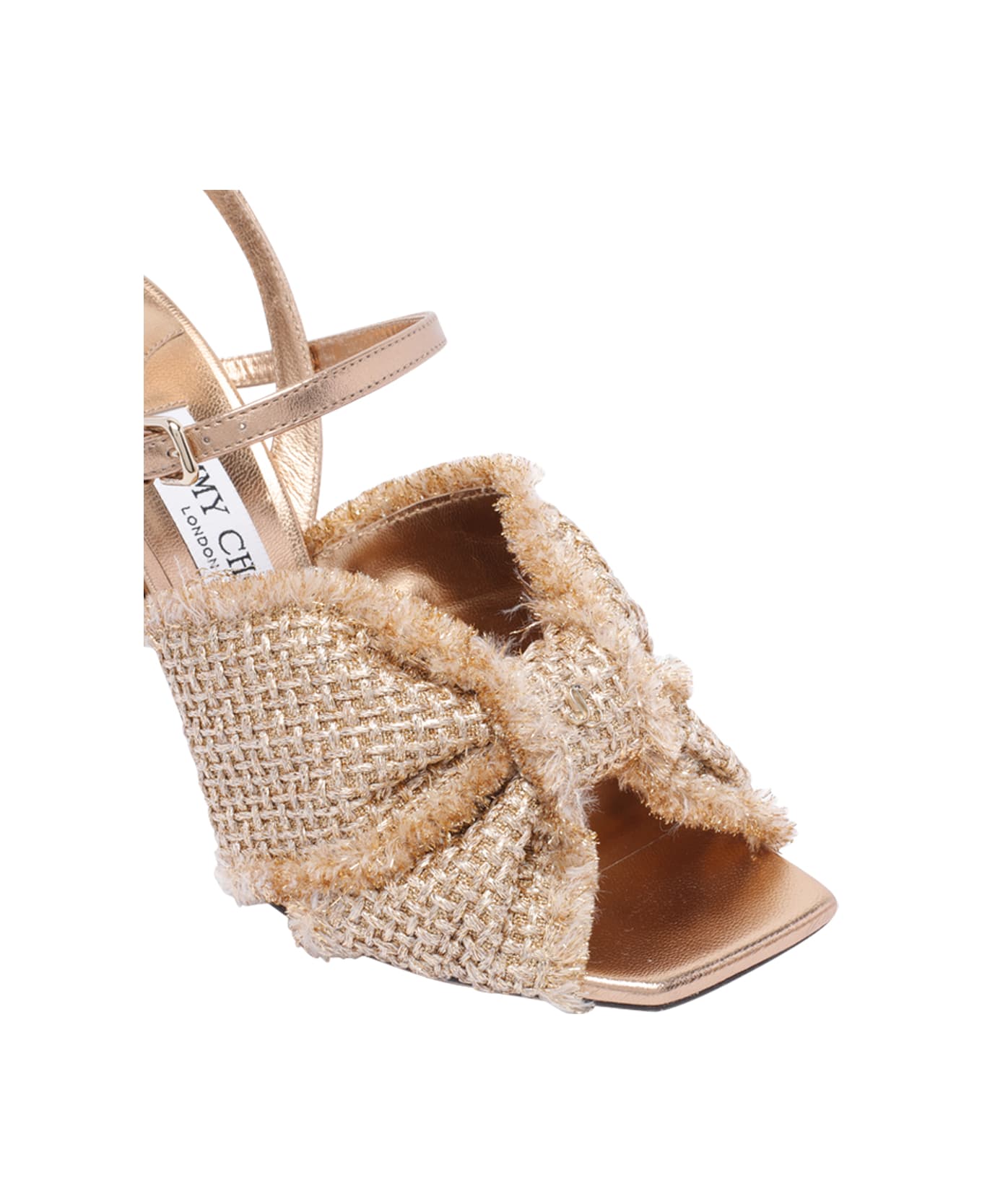 Jimmy Choo Annika Pump Sandals - Golden