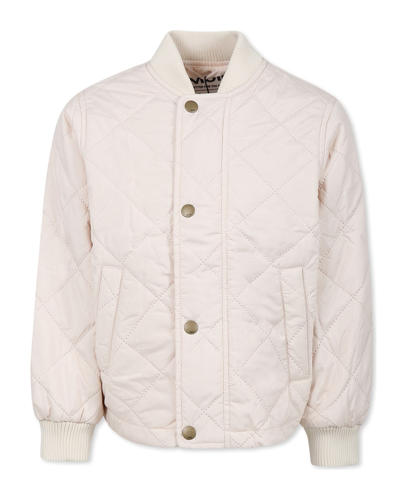 Molo Ivory Down Jacket For Kids - Ivory
