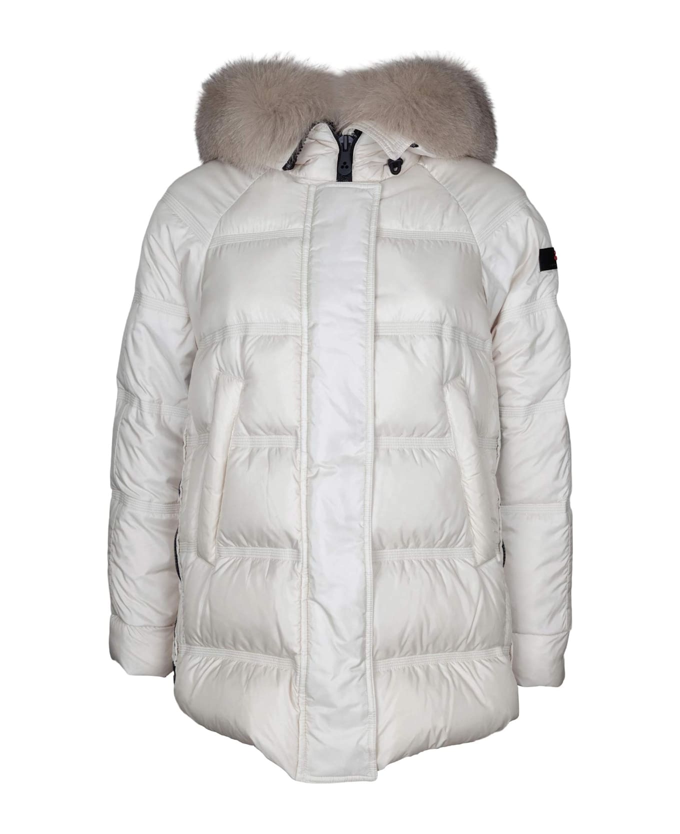 Peuterey Takan Quilted Jacket Mqn 04 In Recycled Polyester, Cream Color - Cream ジャケット