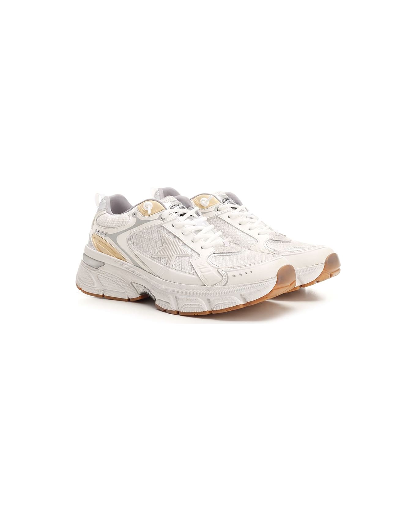 Golden Goose 'lightstar' Sneaker - White/gold