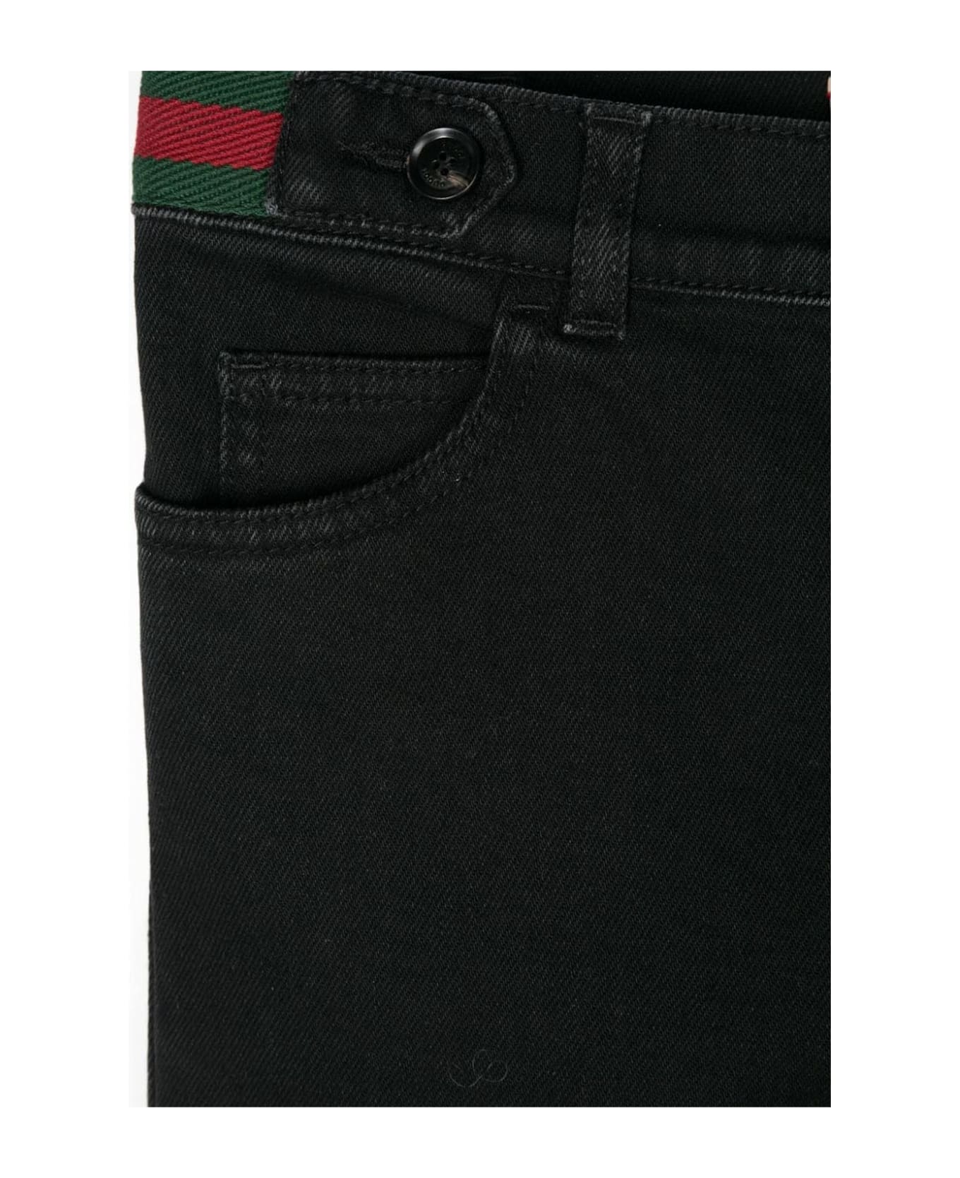 Gucci Kids Jeans Black - Black