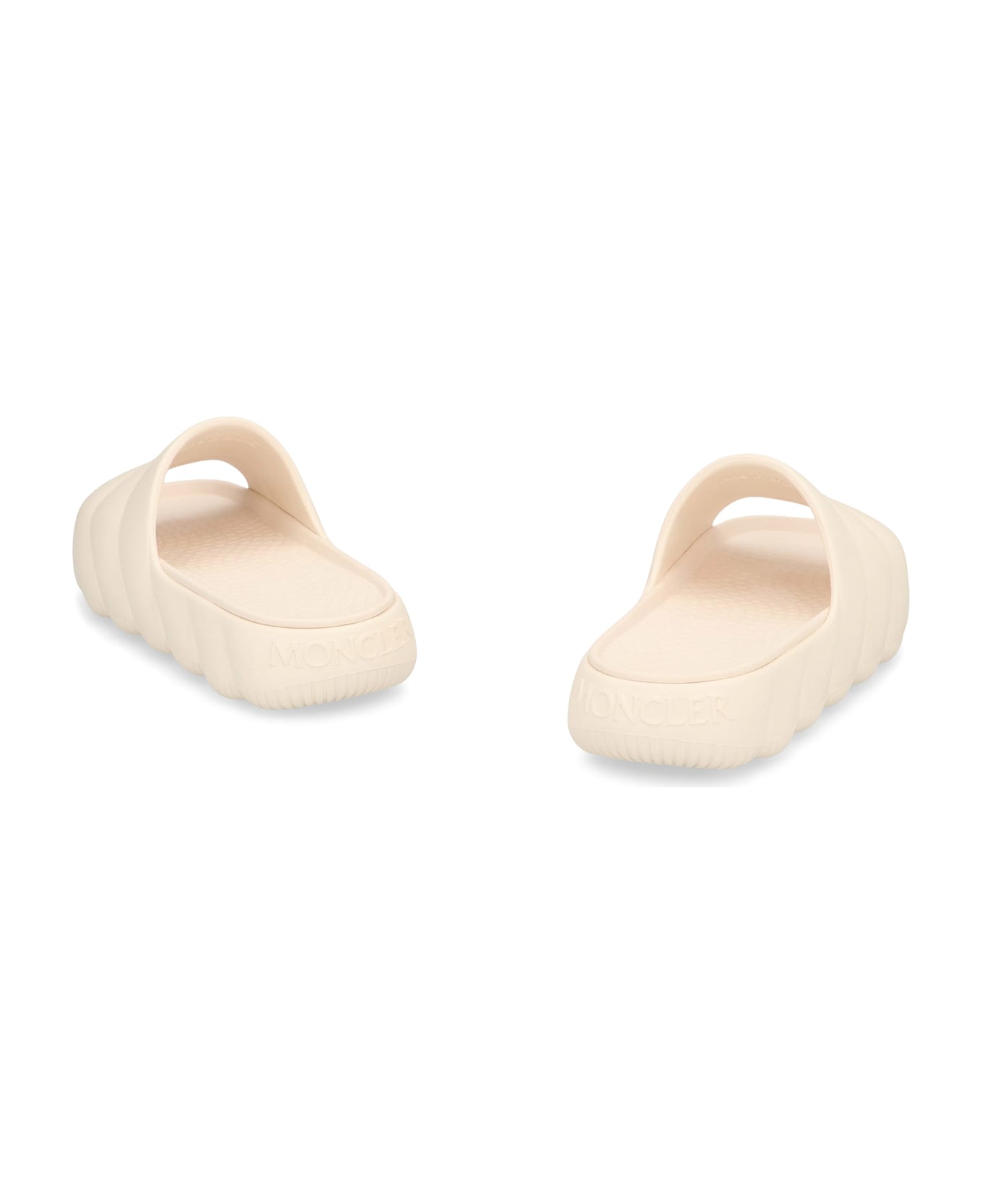 Moncler Lilo Rubber Slides - White