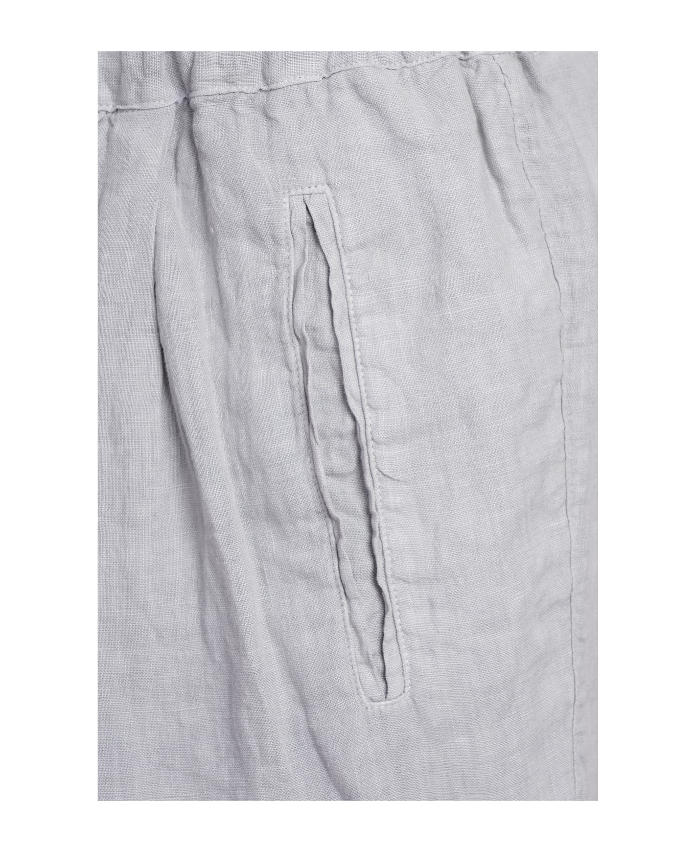 Massimo Alba Keywest Pants In Grey Linen - grey