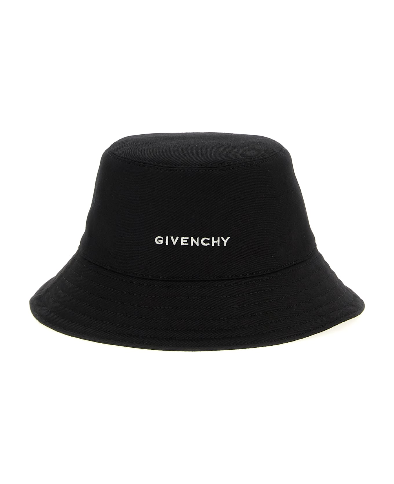 Givenchy Logo Embroidery Bucket Hat - Black  