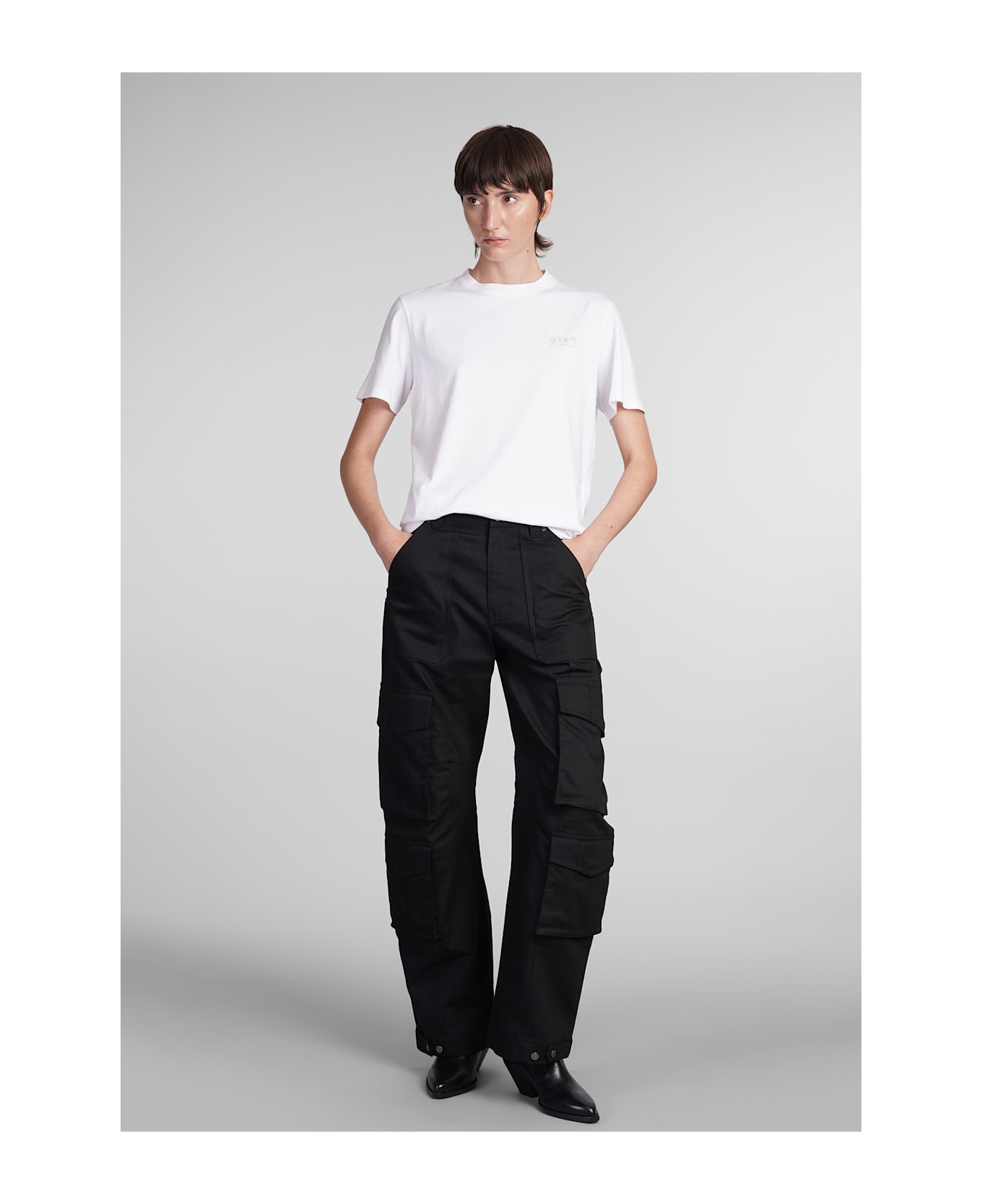 Golden Goose Cargo Lisette Pants In Black Polyester - black