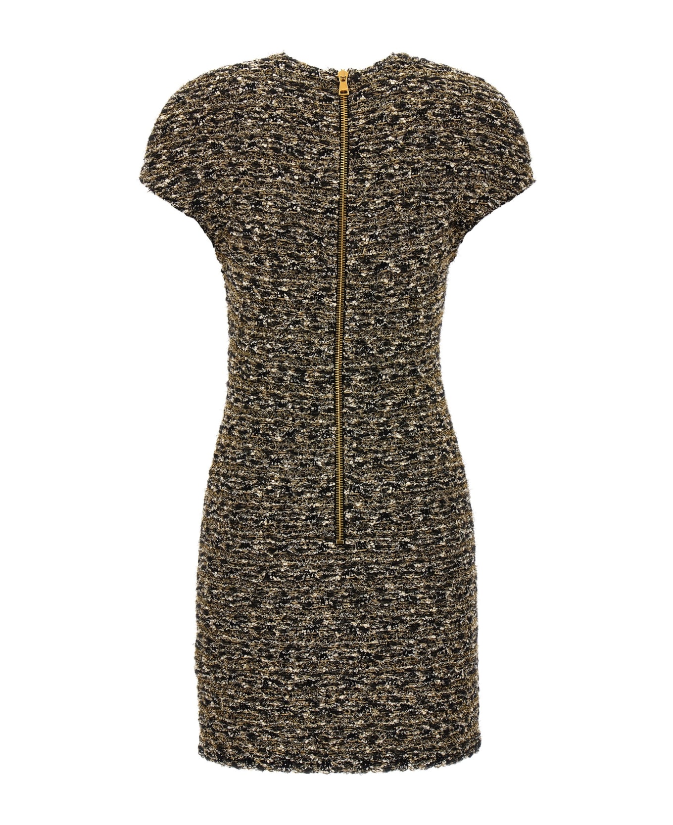 Balmain Tweed Dress - Ead Noir Or