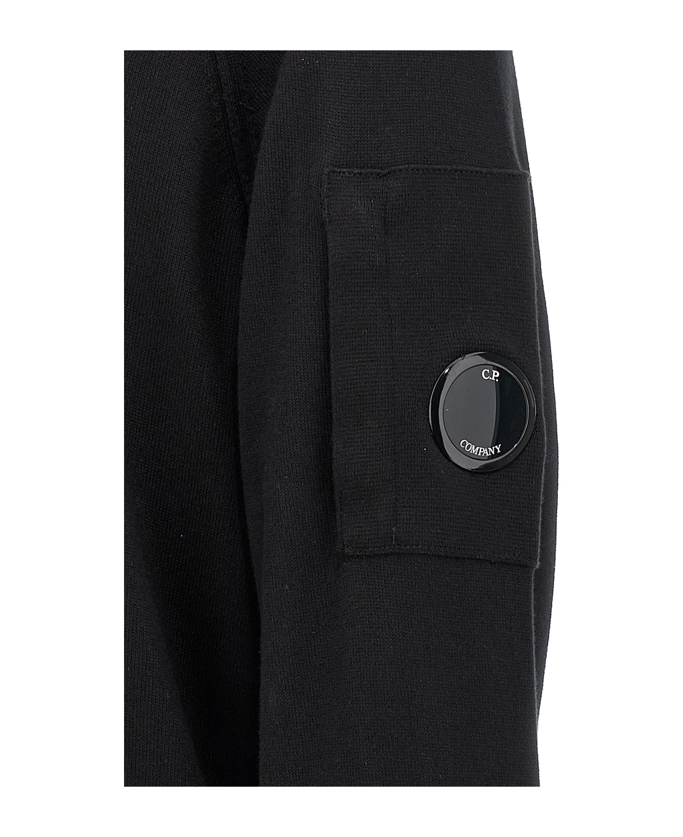 C.P. Company 
sea Island
 Hoodie - Black  