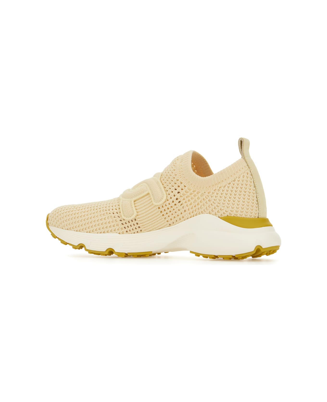 Tod's Cream Fabric Sneakers - Beige