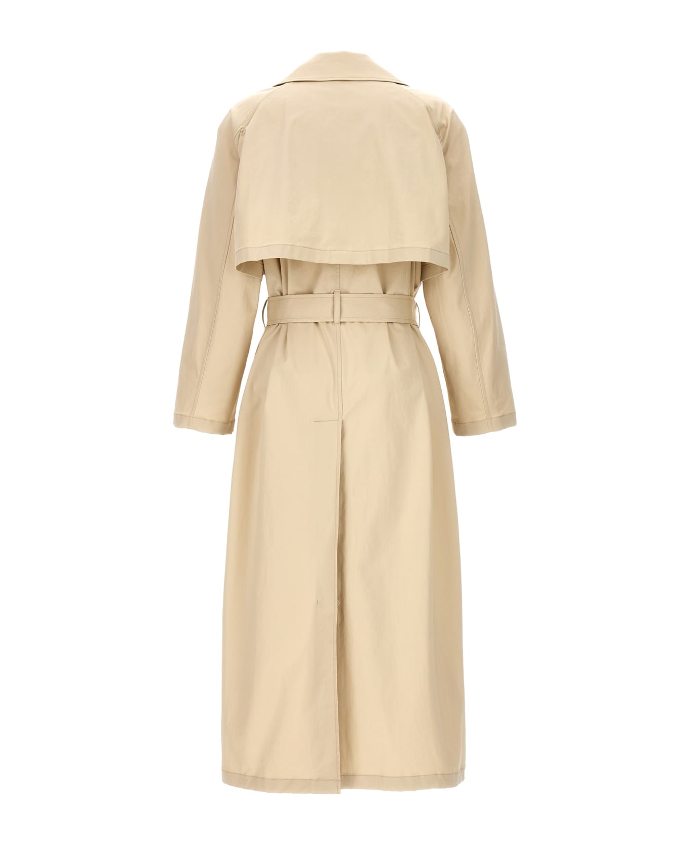 Theory Long Trench Coat - BEIGE