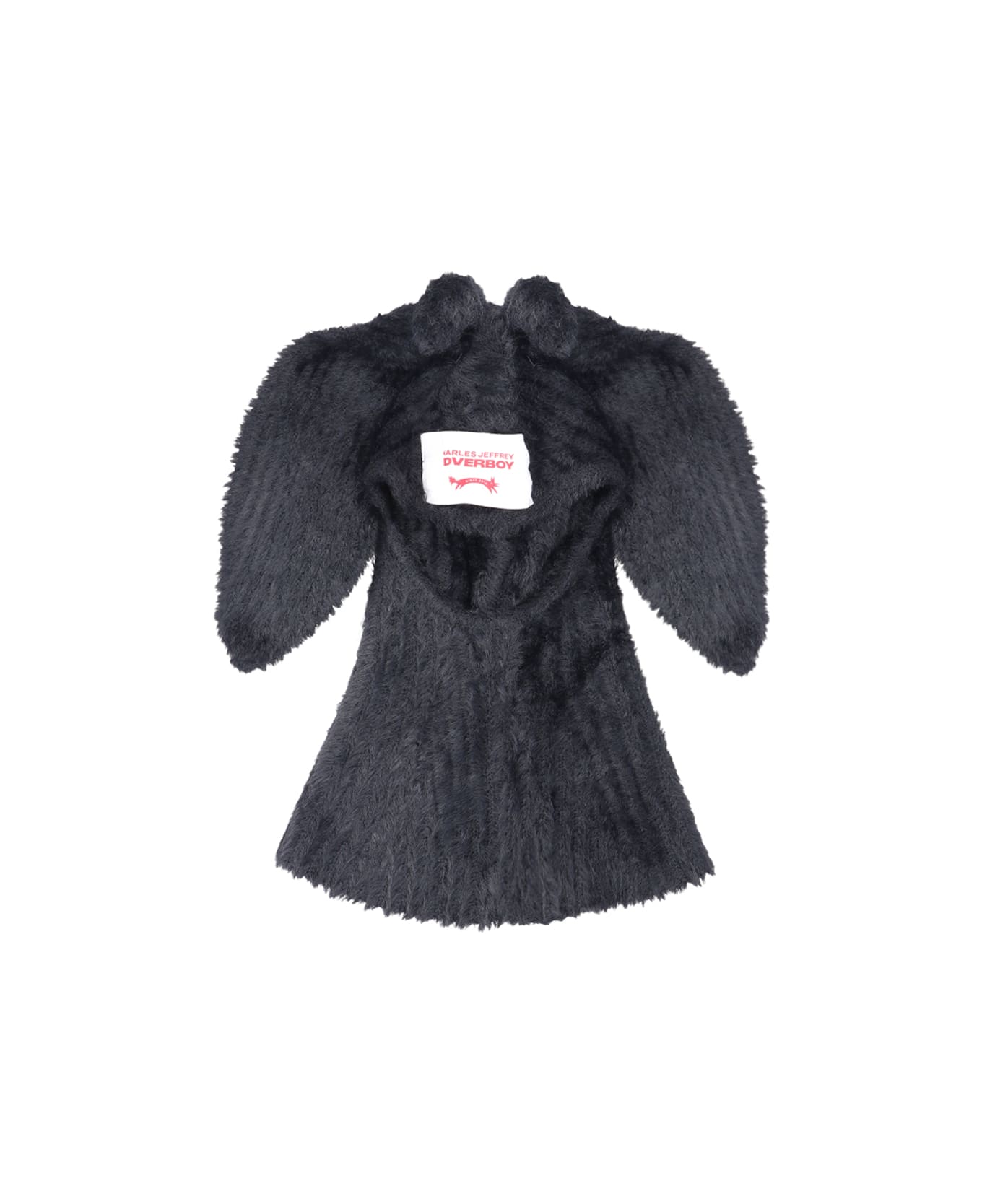 Charles Jeffrey Loverboy "fluffy Chunky Rabbit" Balaclava - Black  