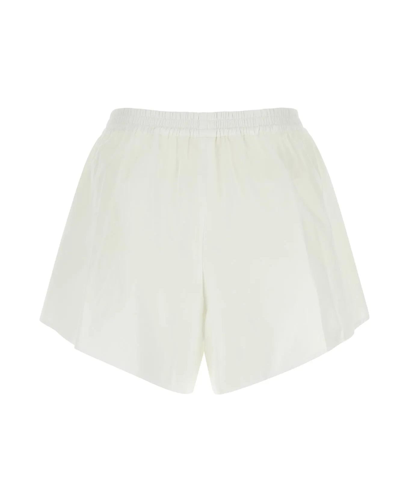Givenchy White Cotton Shorts - Bianco ショートパンツ
