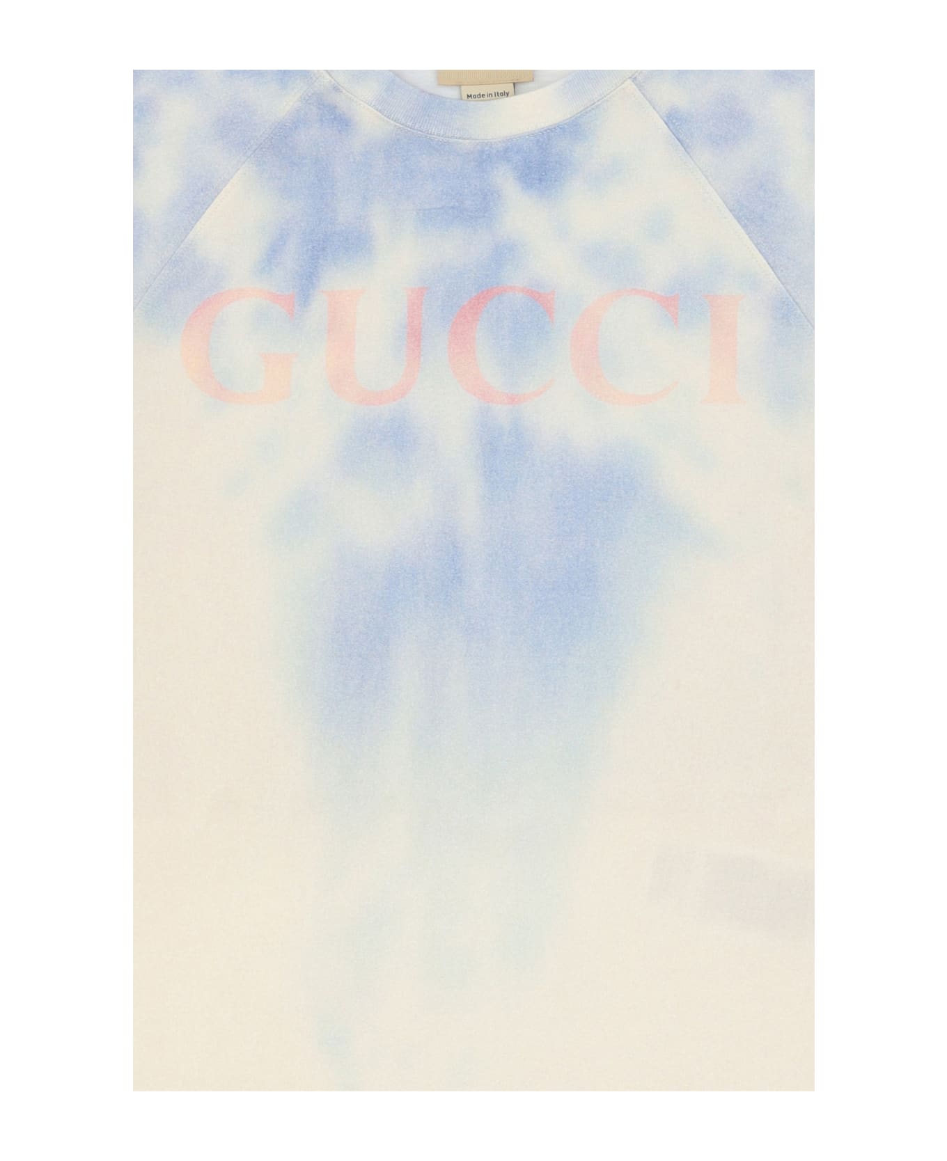 Gucci T-shirt For Boy - Dusty White/blue