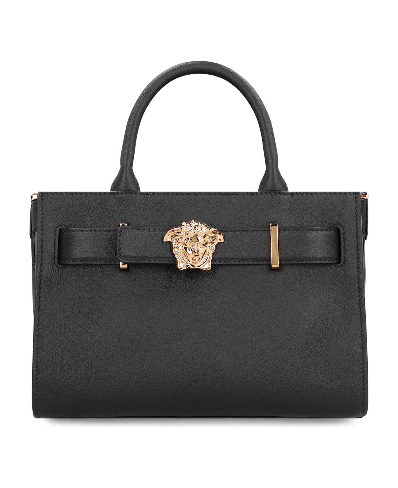 Versace Small Leather Tote - black
