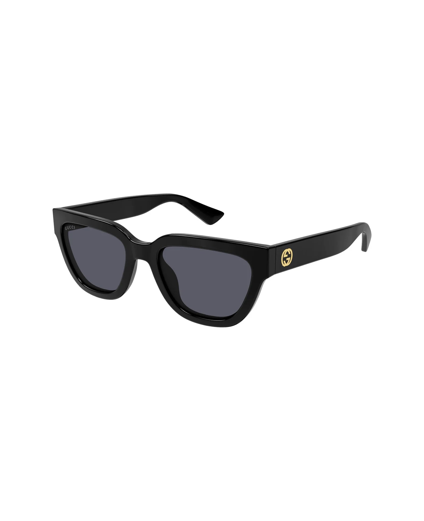 Gucci Eyewear Gg1578s Linea Gg Logo 001 Black Grey Sunglasses - Nero サングラス