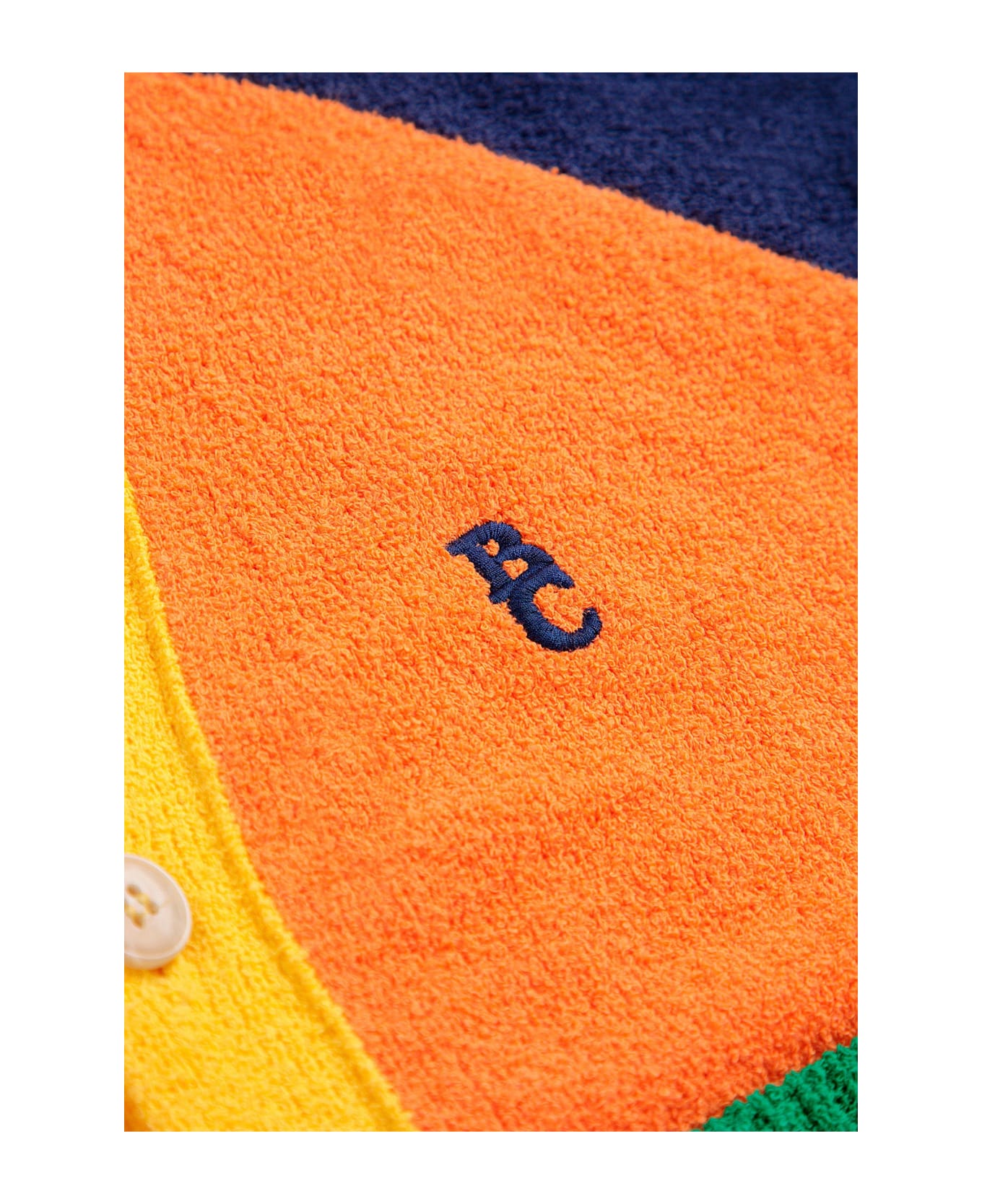 Bobo Choses Orange Cardigan For Kids With Logo - Orange