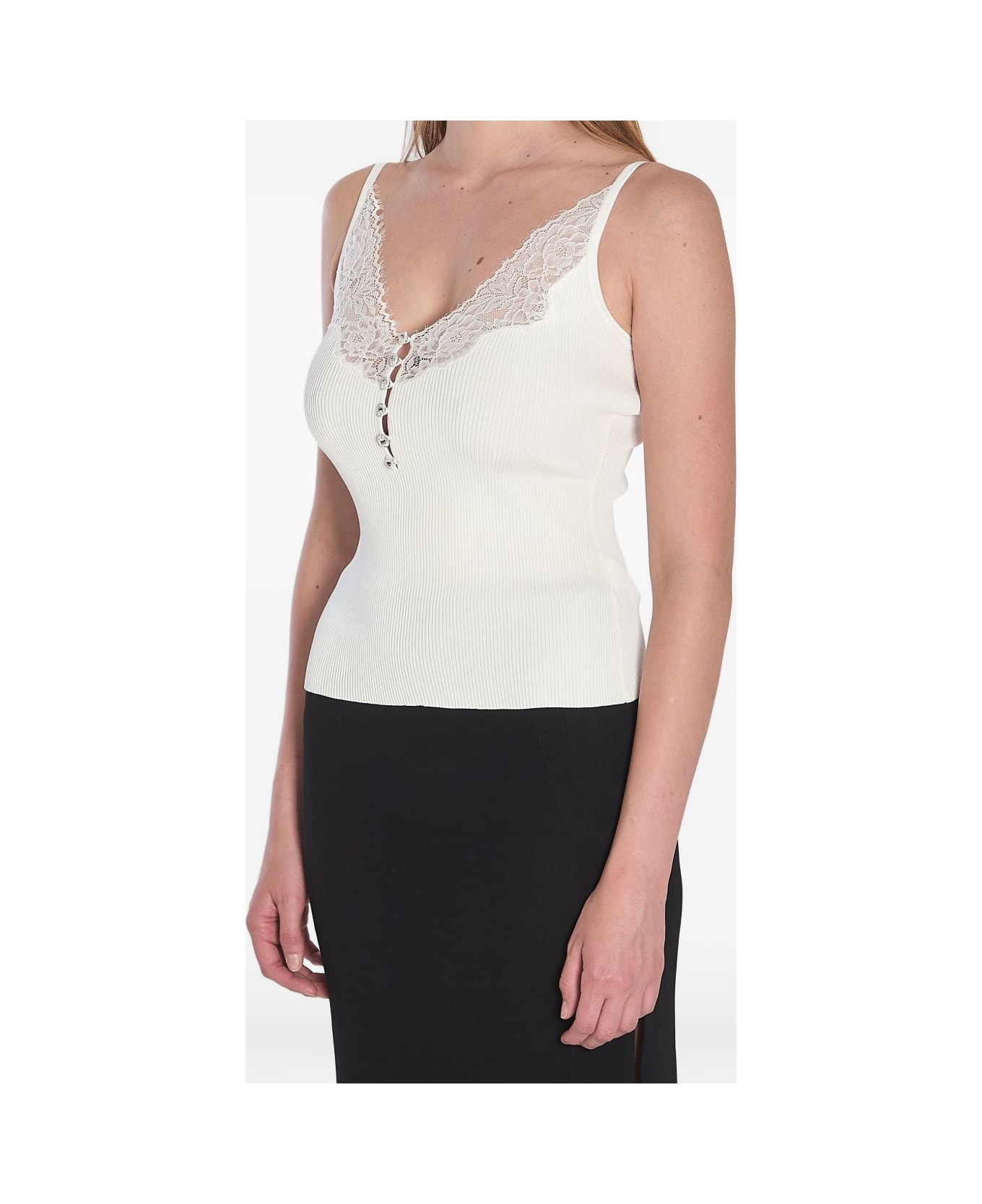 self-portrait Lace Top - White