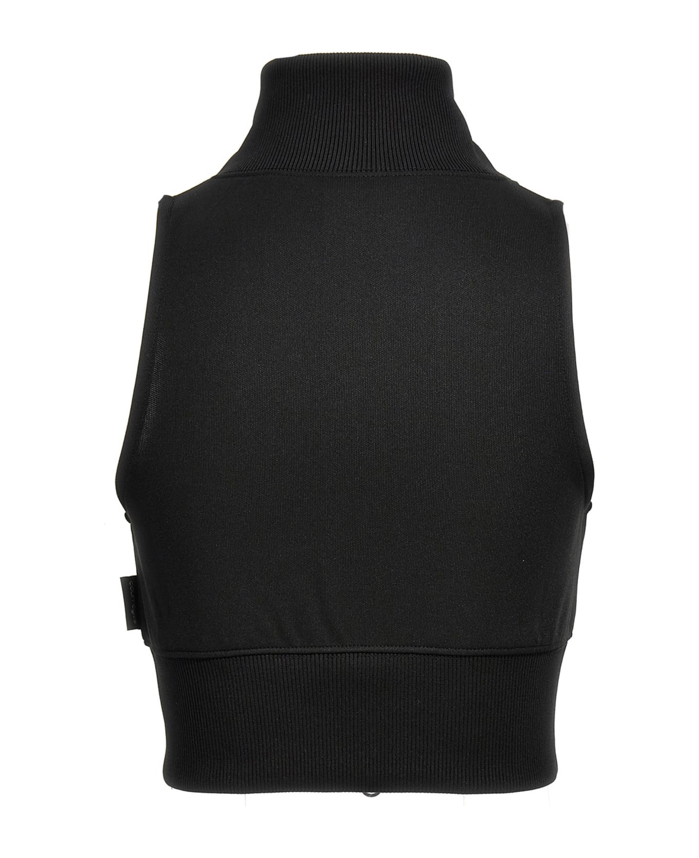 Courrèges Cropped Vest - Black