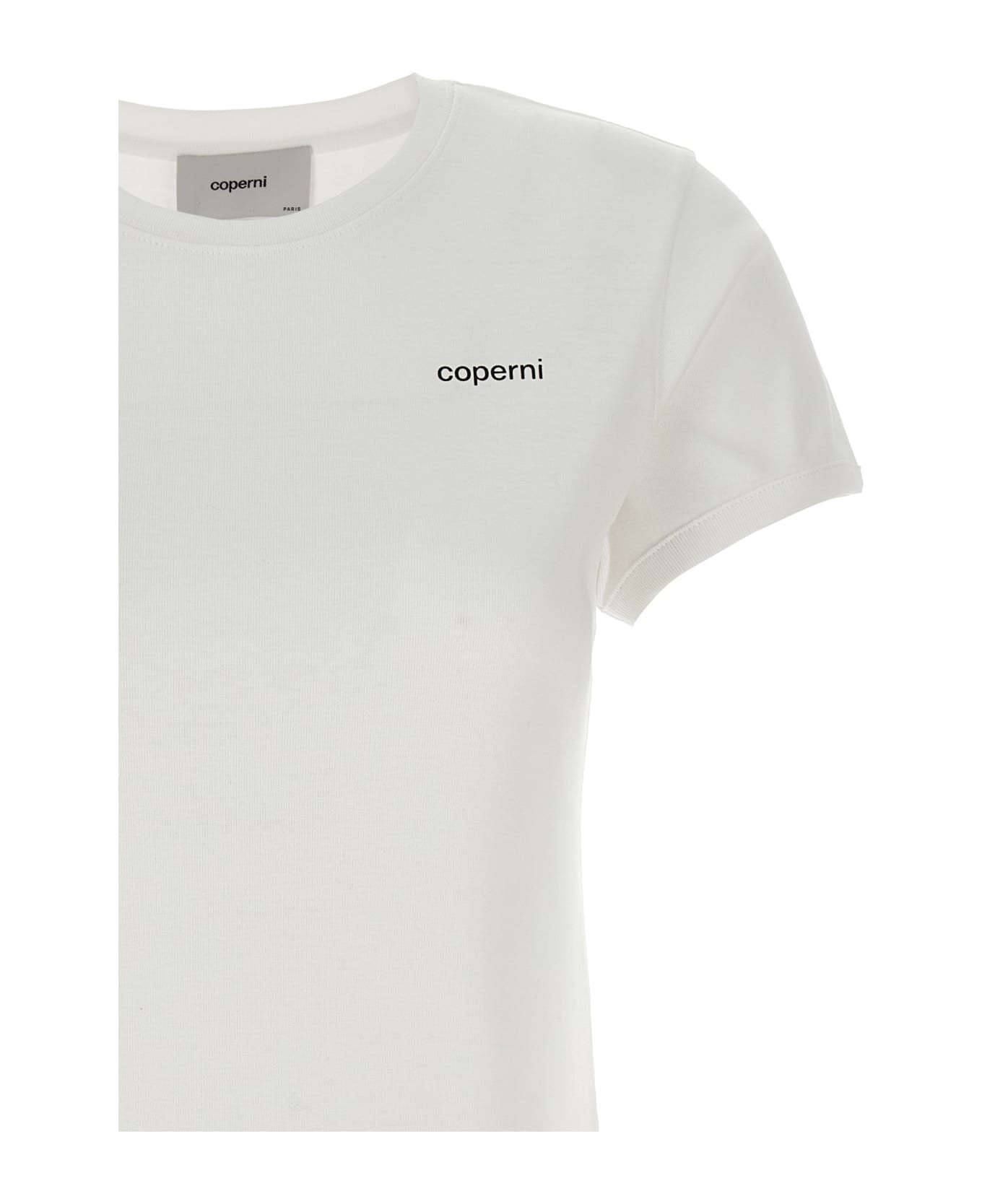 Coperni Logo Print T-shirt - Whtblk White Black Print