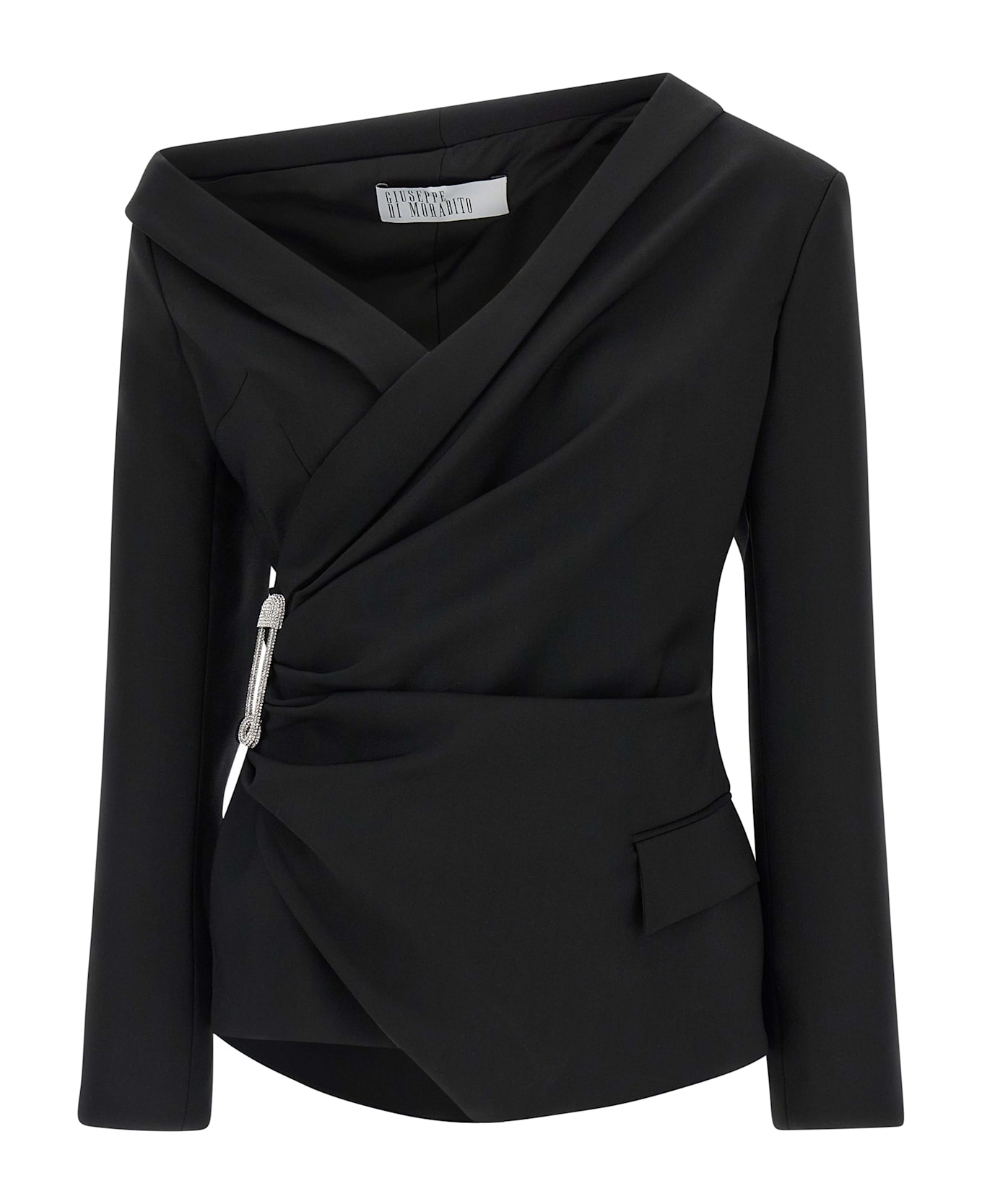 Giuseppe di Morabito Asymmetrical Blazer - Black