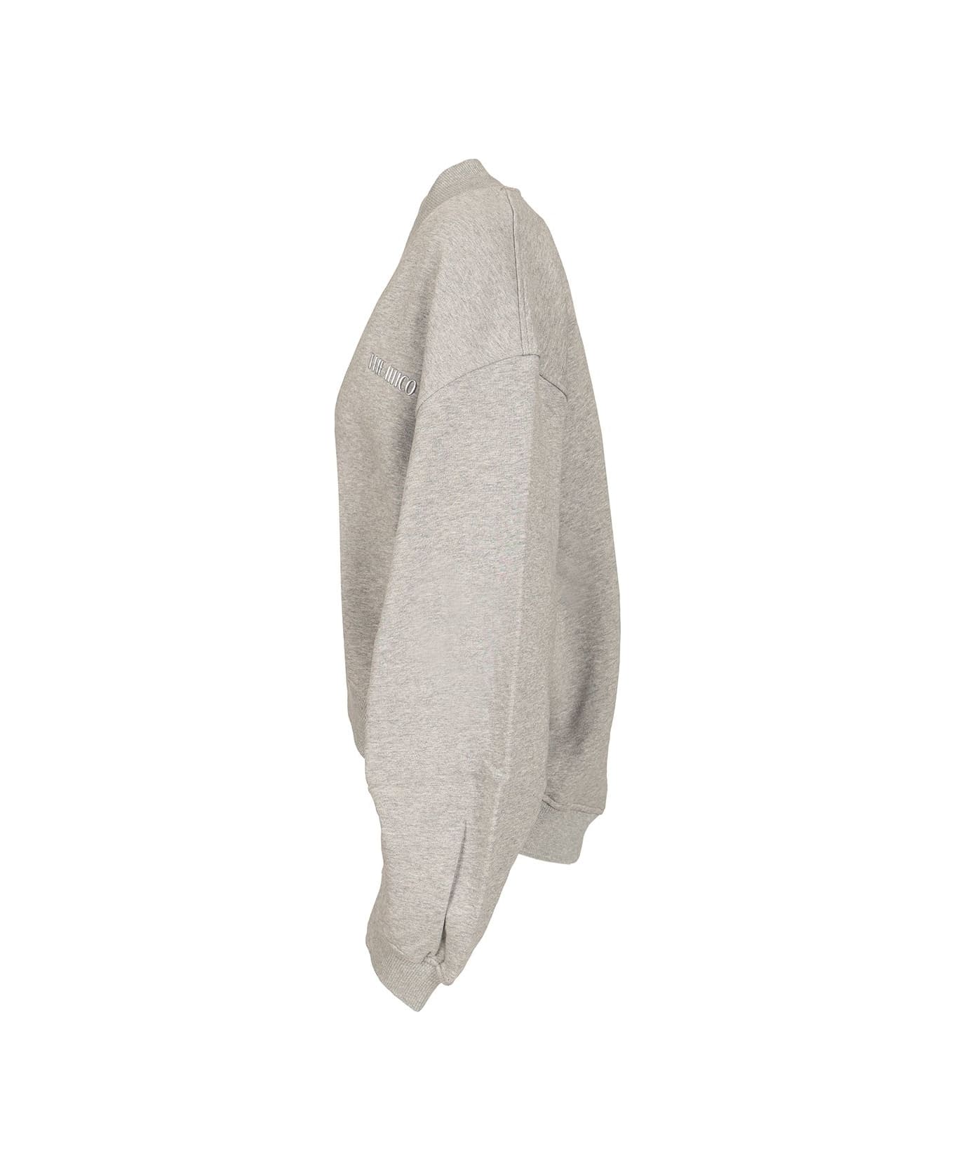 The Attico Fleece Sweatshirt - Light Grey