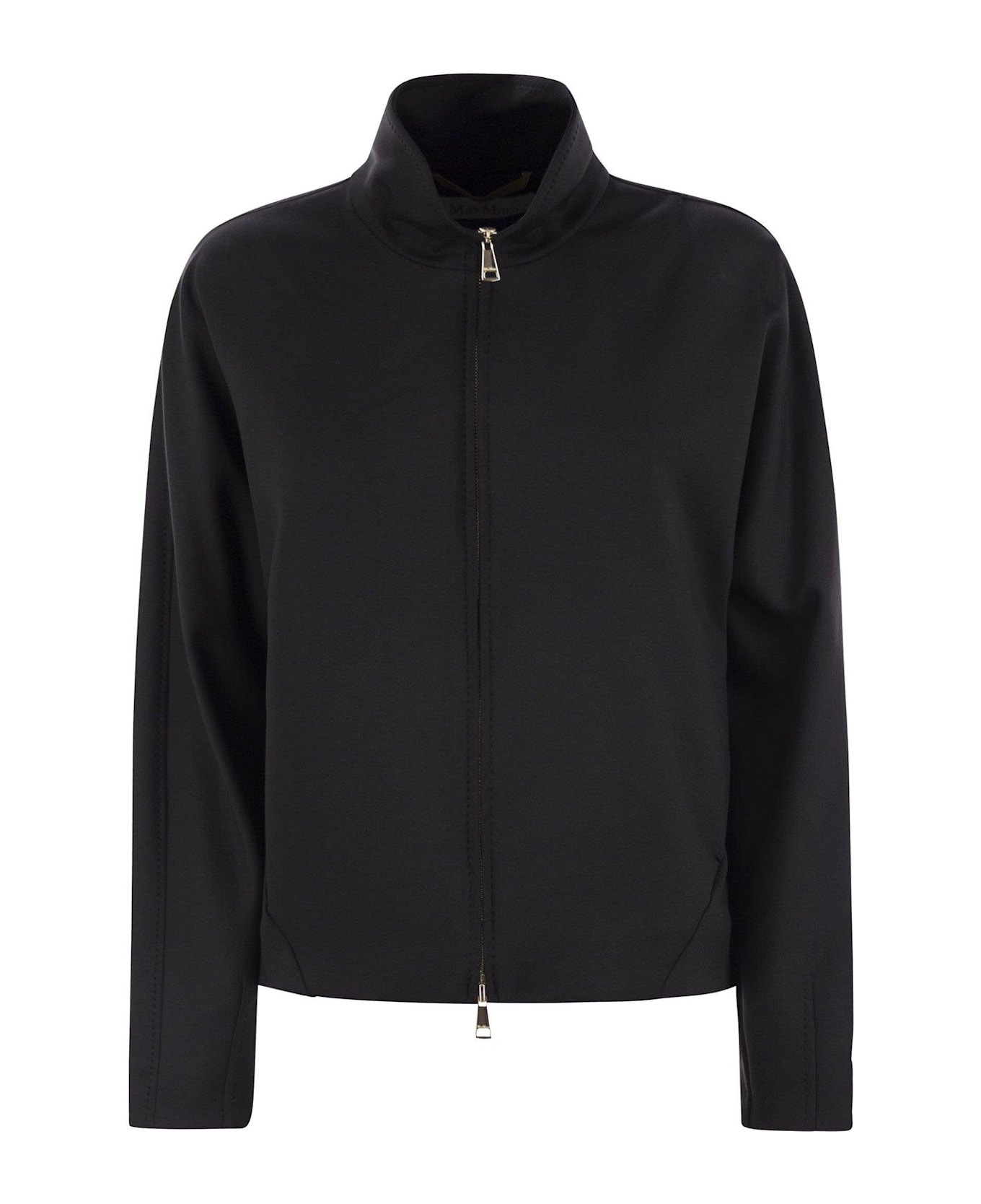 Max Mara Zip-up High Neck Jacket - Black