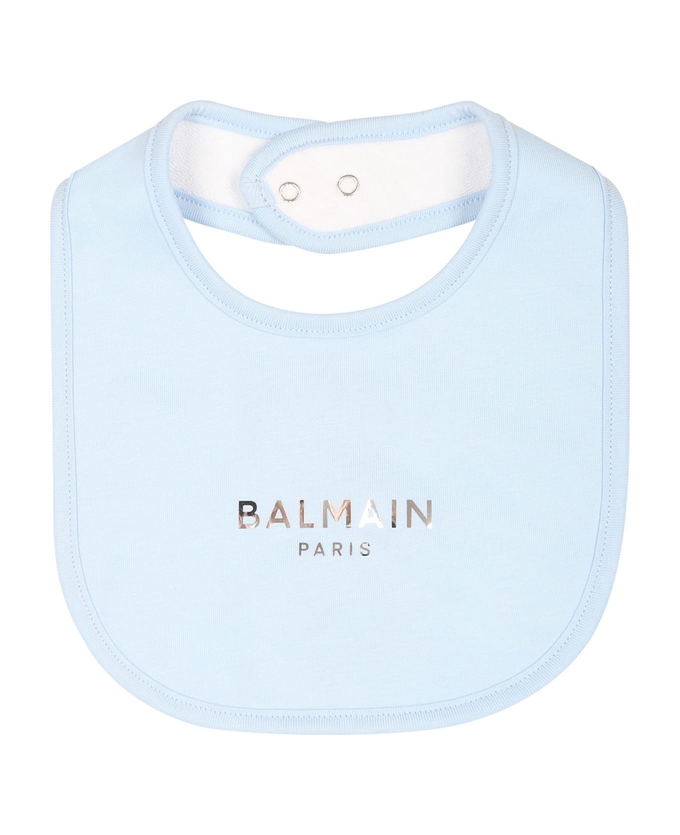Balmain Light Blue Set For Baby Boy With Logo - Light Blue