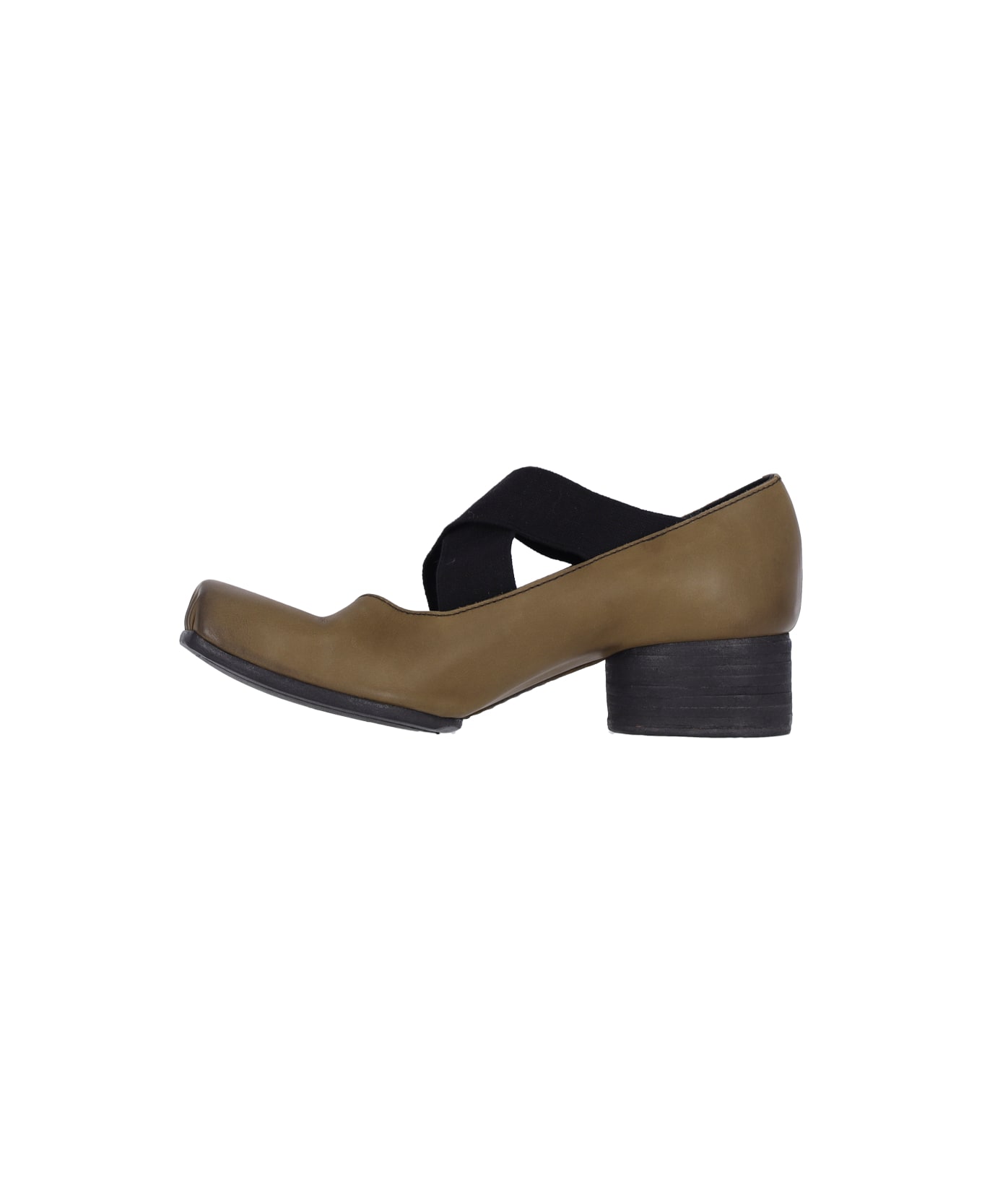Uma Wang Heeled Ballet Flats - BROWN