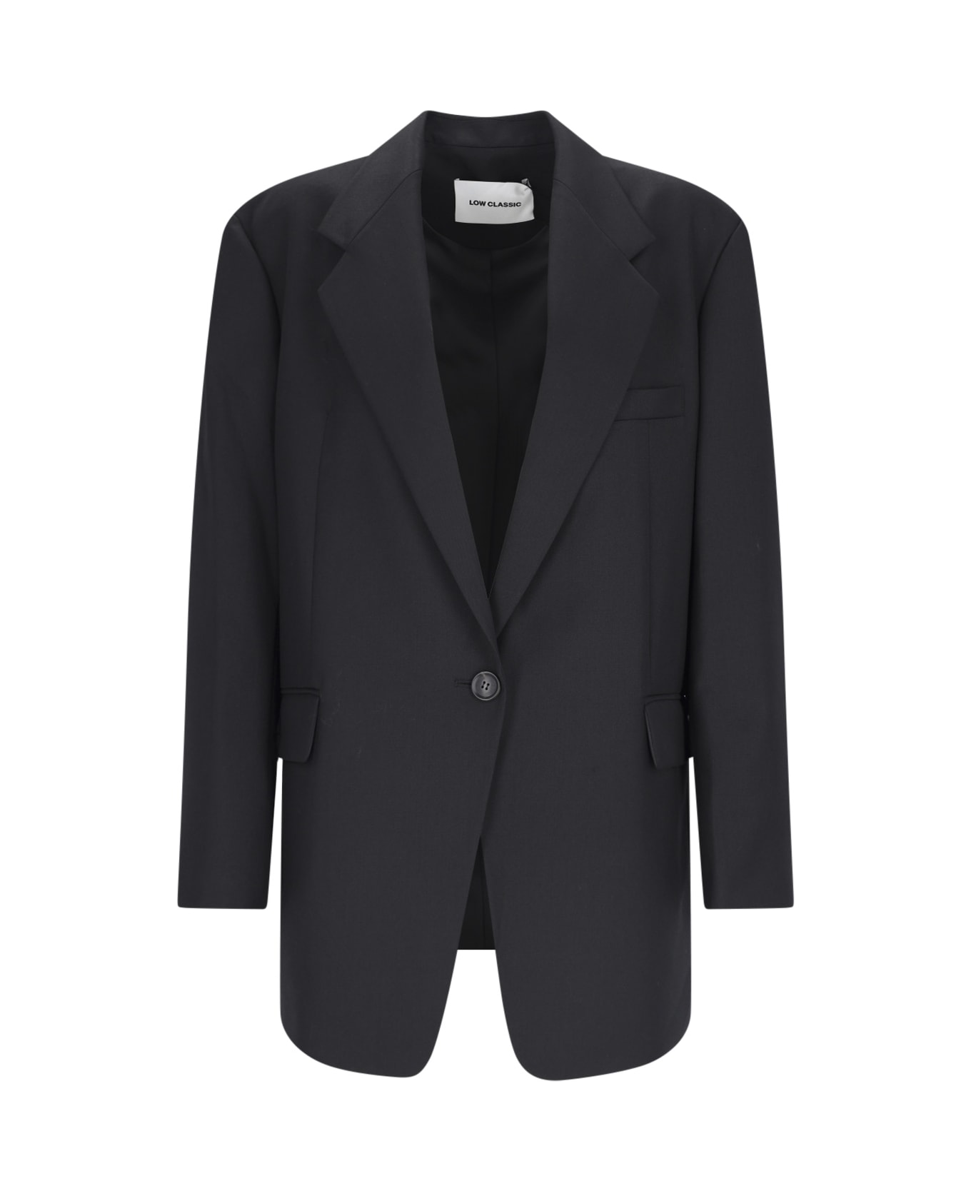 Low Classic Single-breasted Blazer - Black  