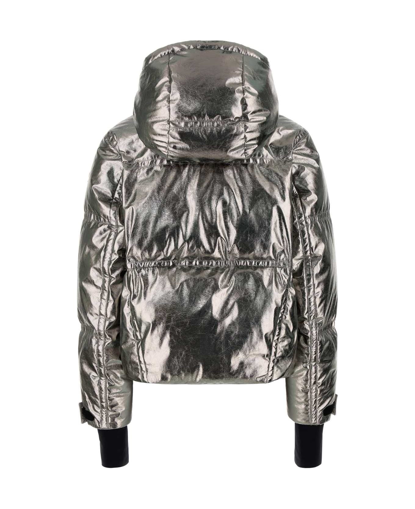 Moncler Grenoble Silver Polyester Celaque Down Jacket - M90