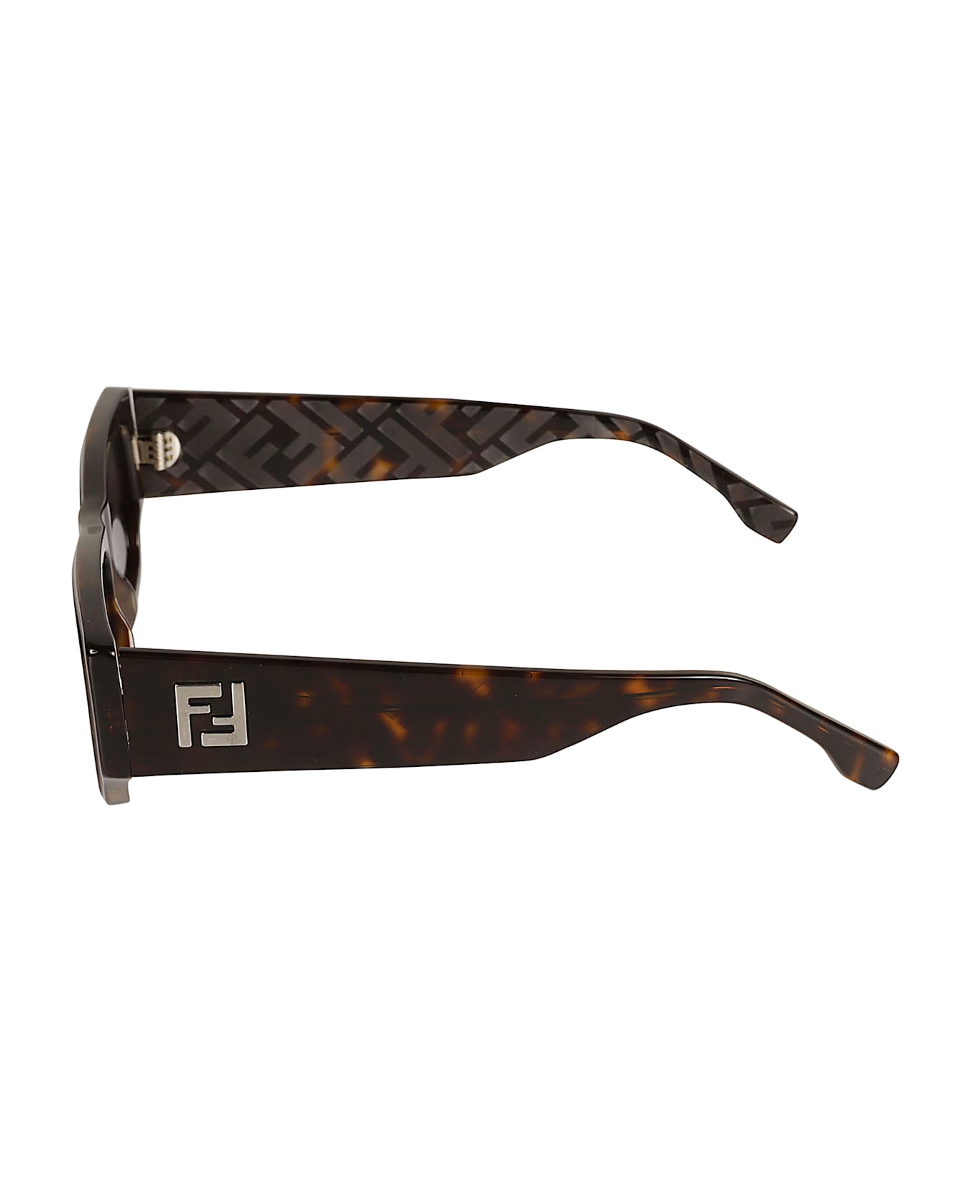 Fendi Rectangle Classic Sunglasses - 52E - Havana