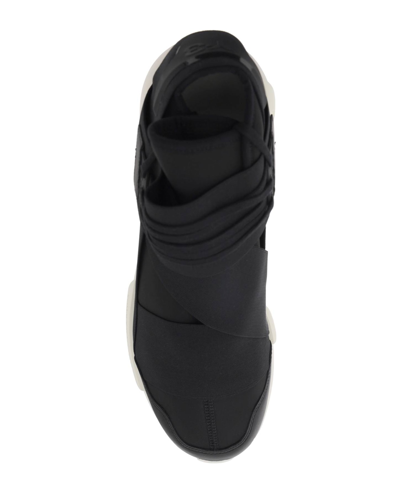 Y-3 Low Qasa Sneakers - BLACK BLACK OWHITE (Black)